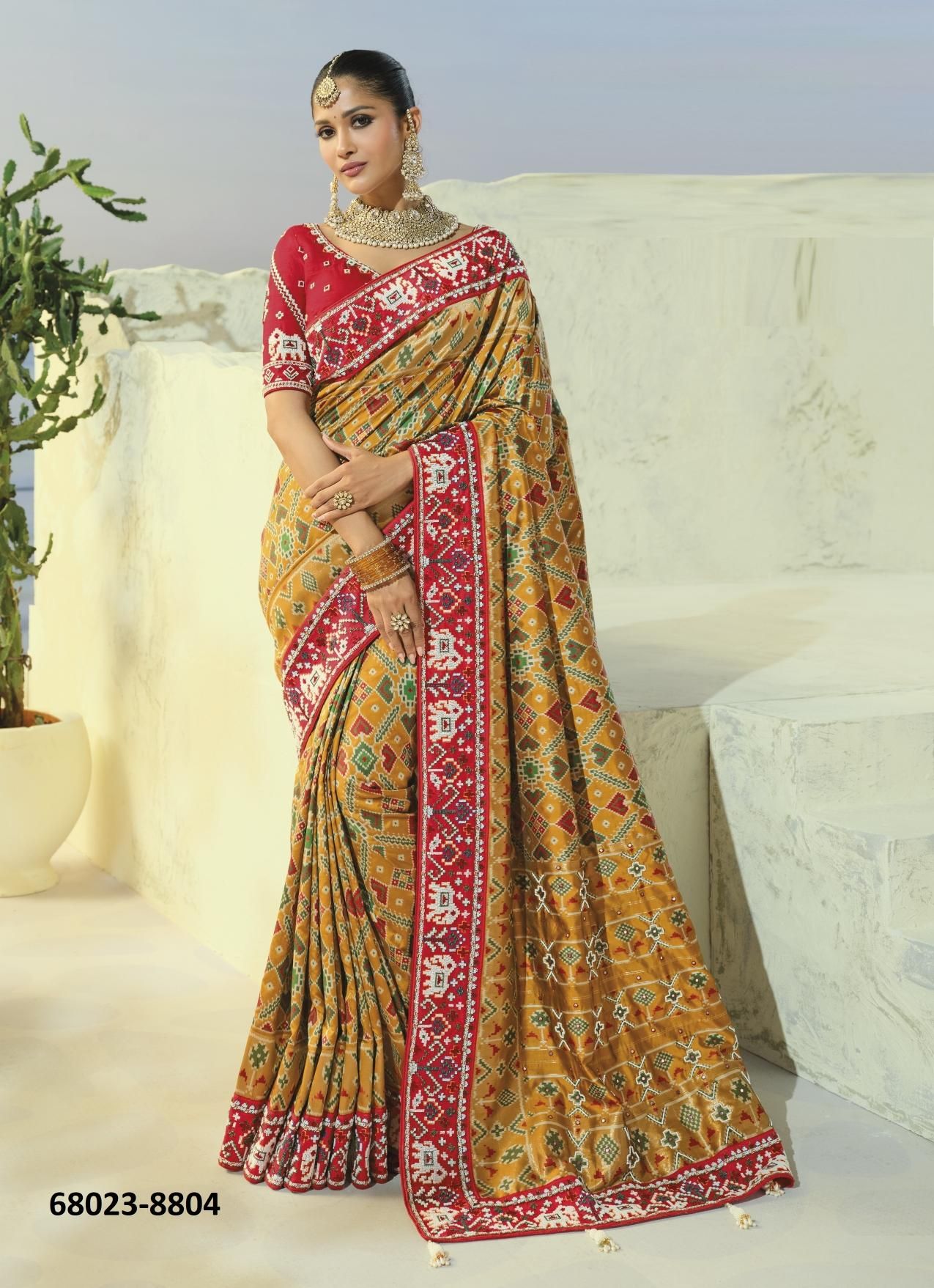 PATOLA HERITAGE - Catalog # 68023 (Set of 12 Sarees) PATOLA HERITAGE - Catalog # 68023 (Set of 12 Sarees)