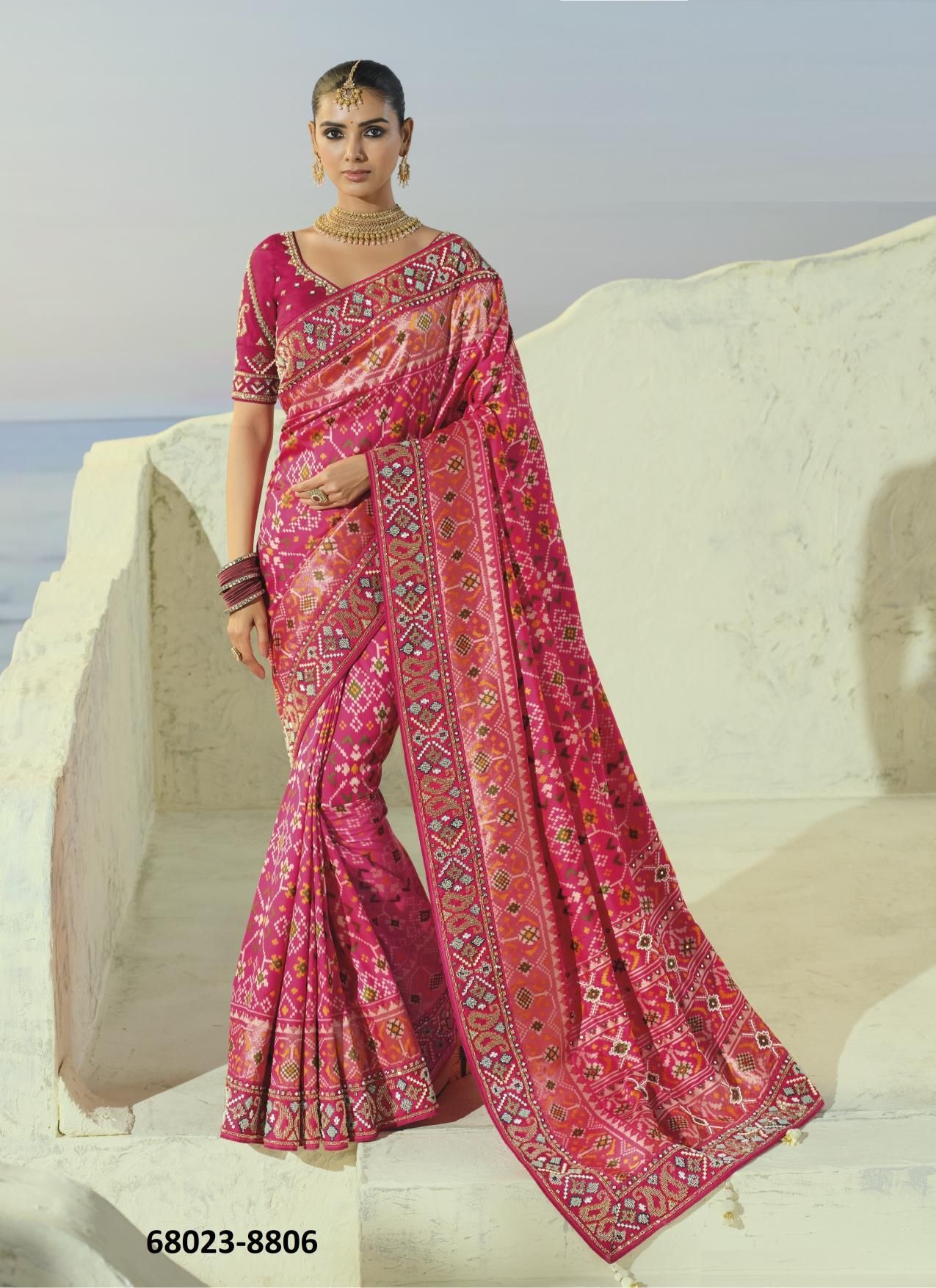 PATOLA HERITAGE - Catalog # 68023 (Set of 12 Sarees) PATOLA HERITAGE - Catalog # 68023 (Set of 12 Sarees)
