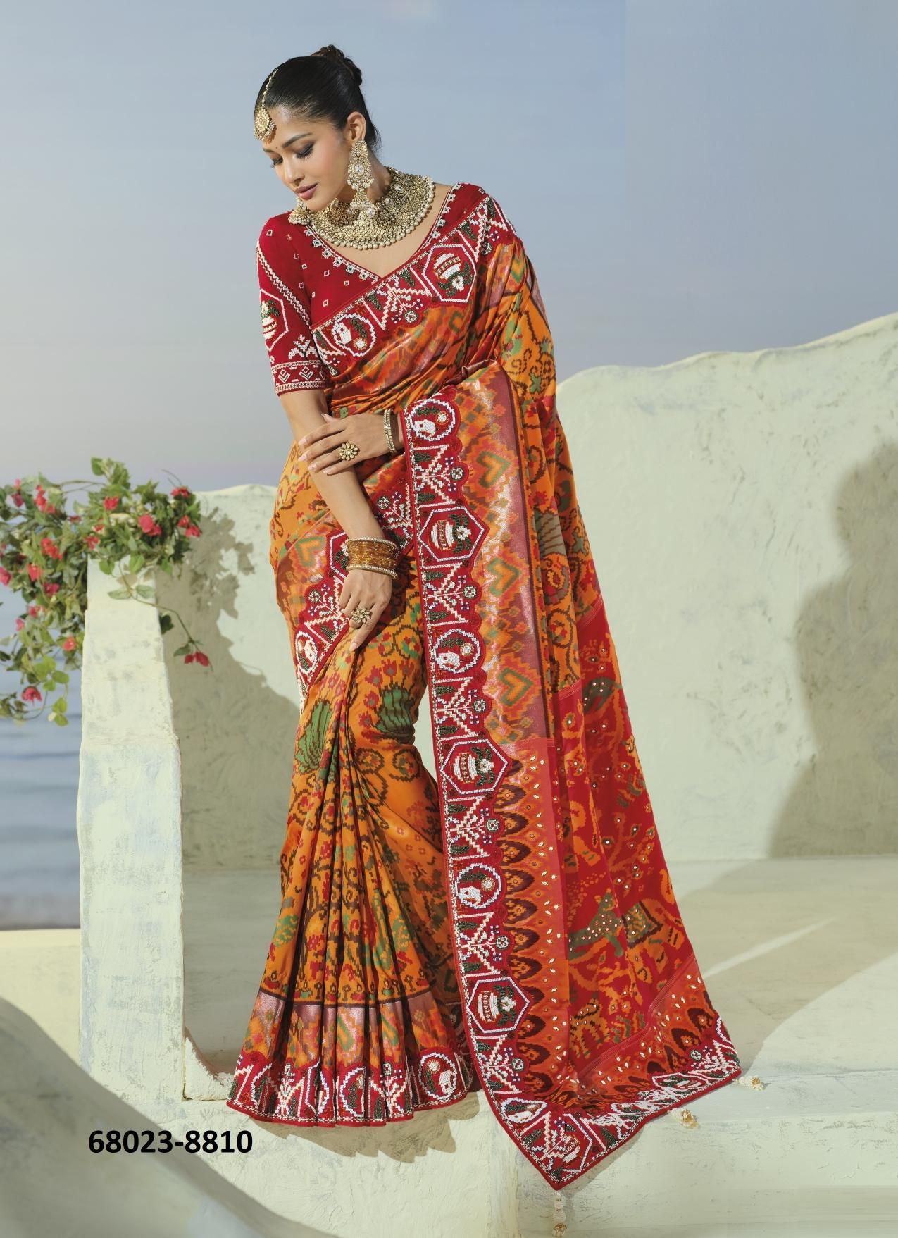 PATOLA HERITAGE - Catalog # 68023 (Set of 12 Sarees) PATOLA HERITAGE - Catalog # 68023 (Set of 12 Sarees)