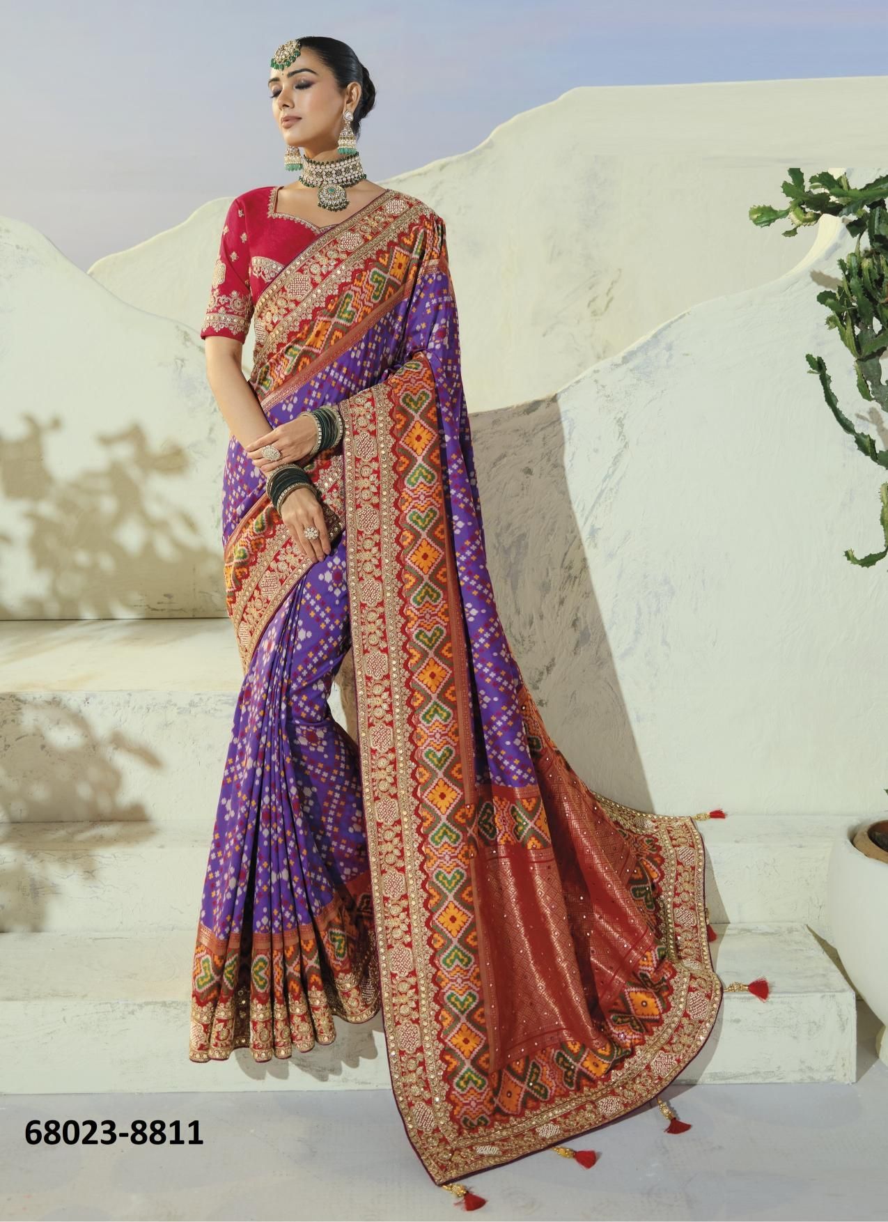 PATOLA HERITAGE - Catalog # 68023 (Set of 12 Sarees) PATOLA HERITAGE - Catalog # 68023 (Set of 12 Sarees)