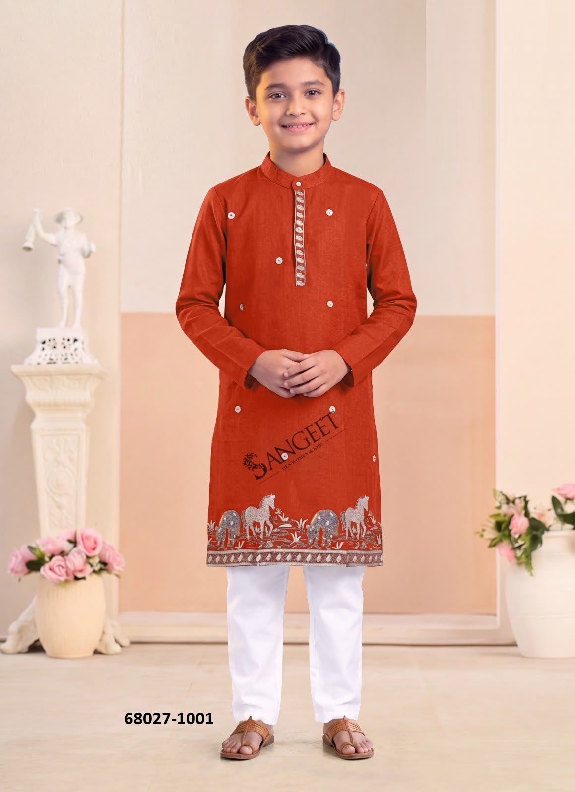 BOYS KURTA - Catalog # 68027 (Set of 6 Men's Ethnic Wear) BOYS KURTA - Catalog # 68027 (Set of 6 Men's Ethnic Wear)