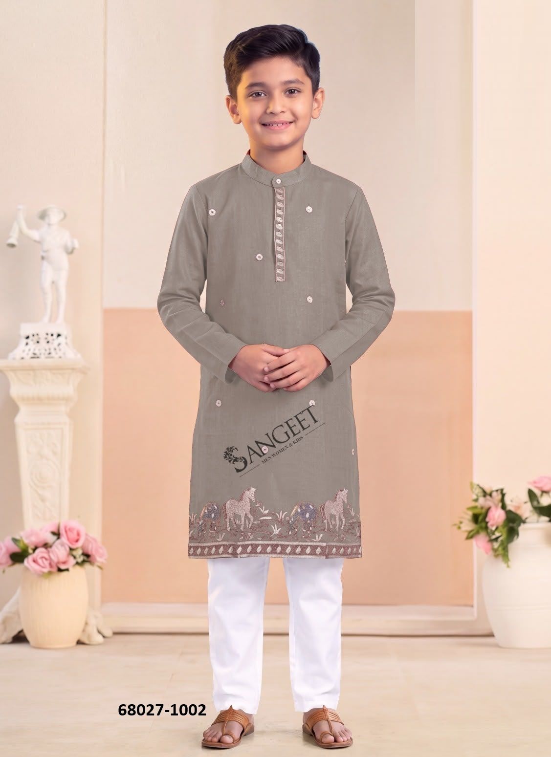 BOYS KURTA - Catalog # 68027 (Set of 6 Men's Ethnic Wear) BOYS KURTA - Catalog # 68027 (Set of 6 Men's Ethnic Wear)