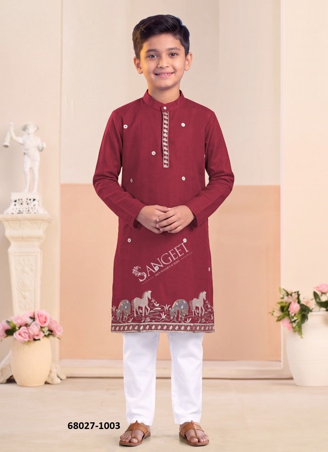 BOYS KURTA - Catalog # 68027 (Set of 6 Men's Ethnic Wear) BOYS KURTA - Catalog # 68027 (Set of 6 Men's Ethnic Wear)