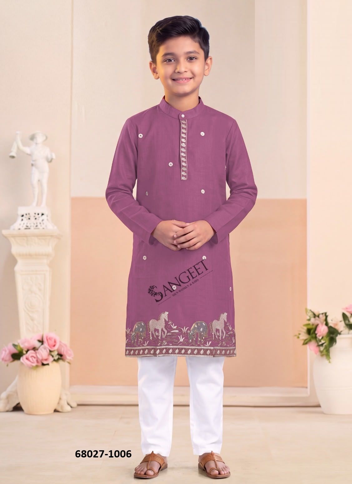 BOYS KURTA - Catalog # 68027 (Set of 6 Men's Ethnic Wear) BOYS KURTA - Catalog # 68027 (Set of 6 Men's Ethnic Wear)