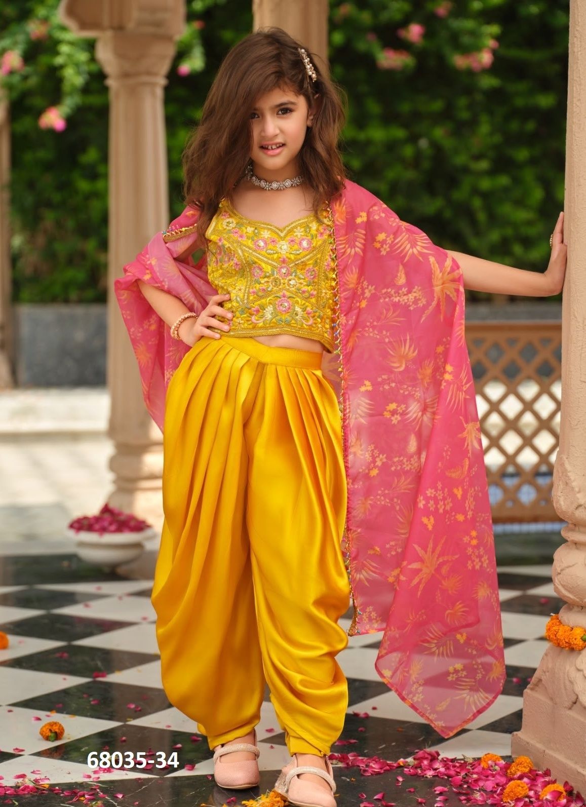VAAMAN - KIDS - Catalog # 68035 (Set of 3 Readymade Salwar Suits)