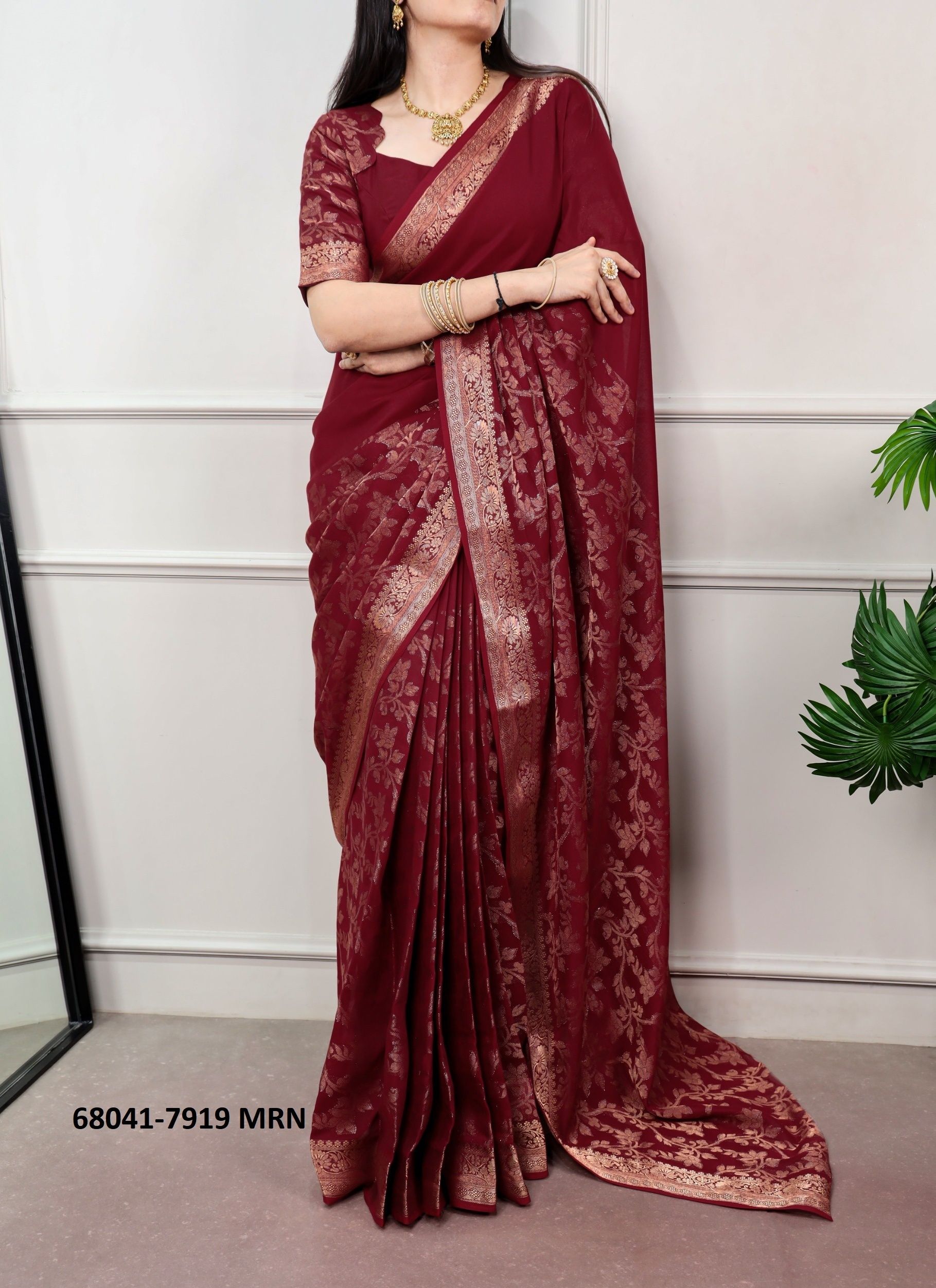 POLY COTTON - Catalog # 68041 (Set of 4 Sarees) POLY COTTON - Catalog # 68041 (Set of 4 Sarees)