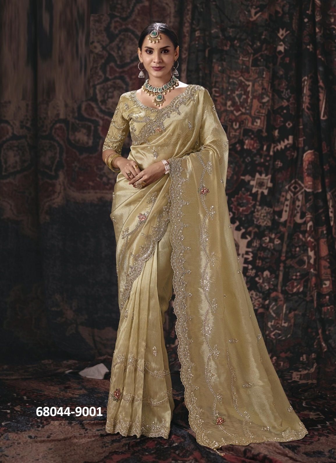 KUMBHALGARH - Catalog # 68044 (Set of 10 Sarees) KUMBHALGARH - Catalog # 68044 (Set of 10 Sarees)