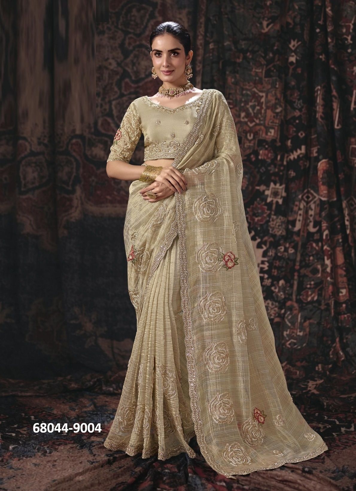 KUMBHALGARH - Catalog # 68044 (Set of 10 Sarees) KUMBHALGARH - Catalog # 68044 (Set of 10 Sarees)