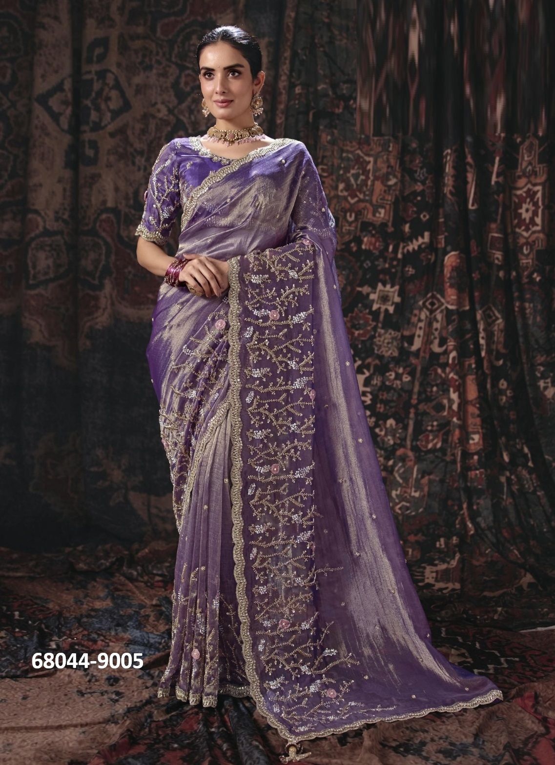 KUMBHALGARH - Catalog # 68044 (Set of 10 Sarees) KUMBHALGARH - Catalog # 68044 (Set of 10 Sarees)
