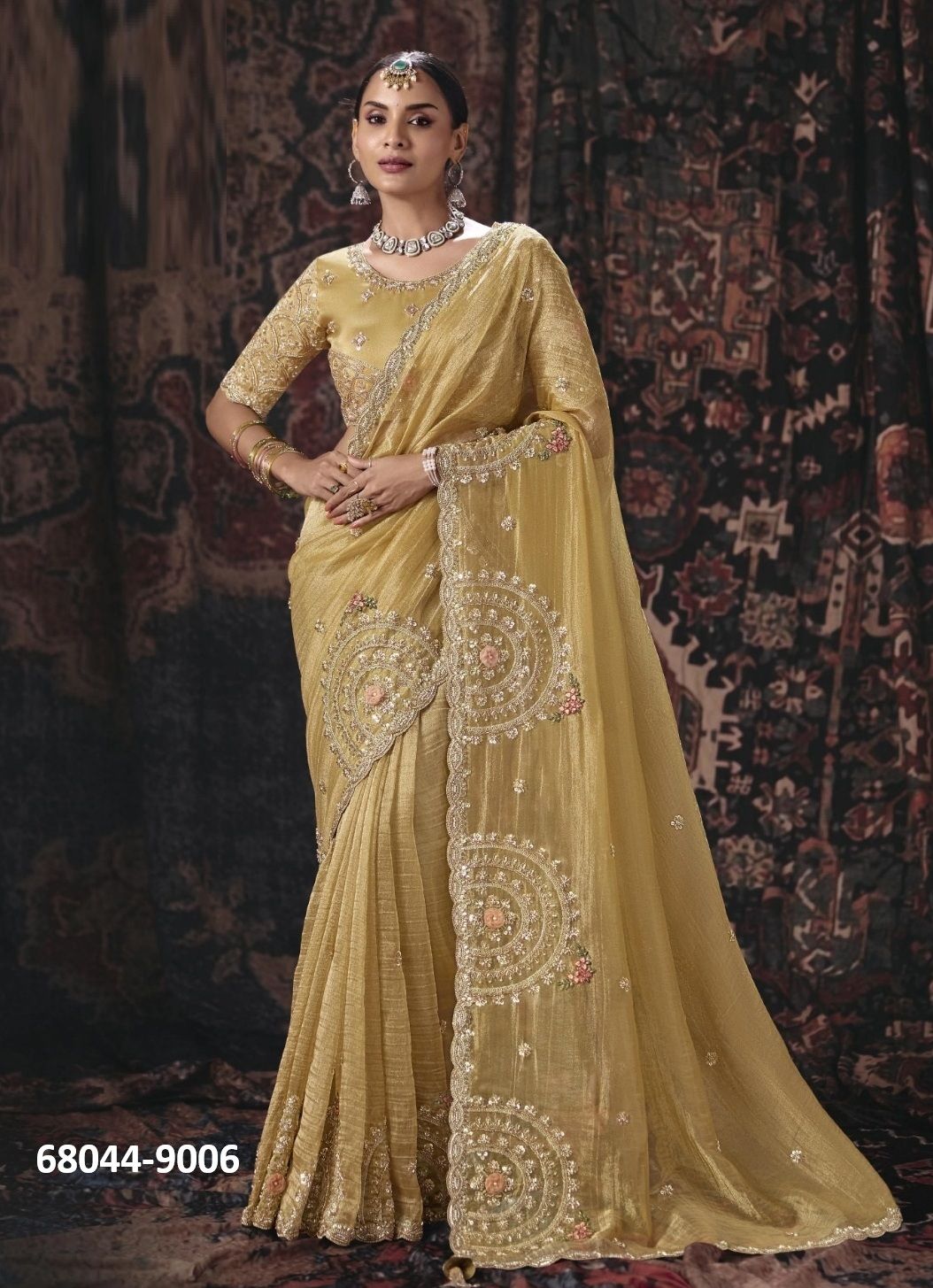 KUMBHALGARH - Catalog # 68044 (Set of 10 Sarees) KUMBHALGARH - Catalog # 68044 (Set of 10 Sarees)