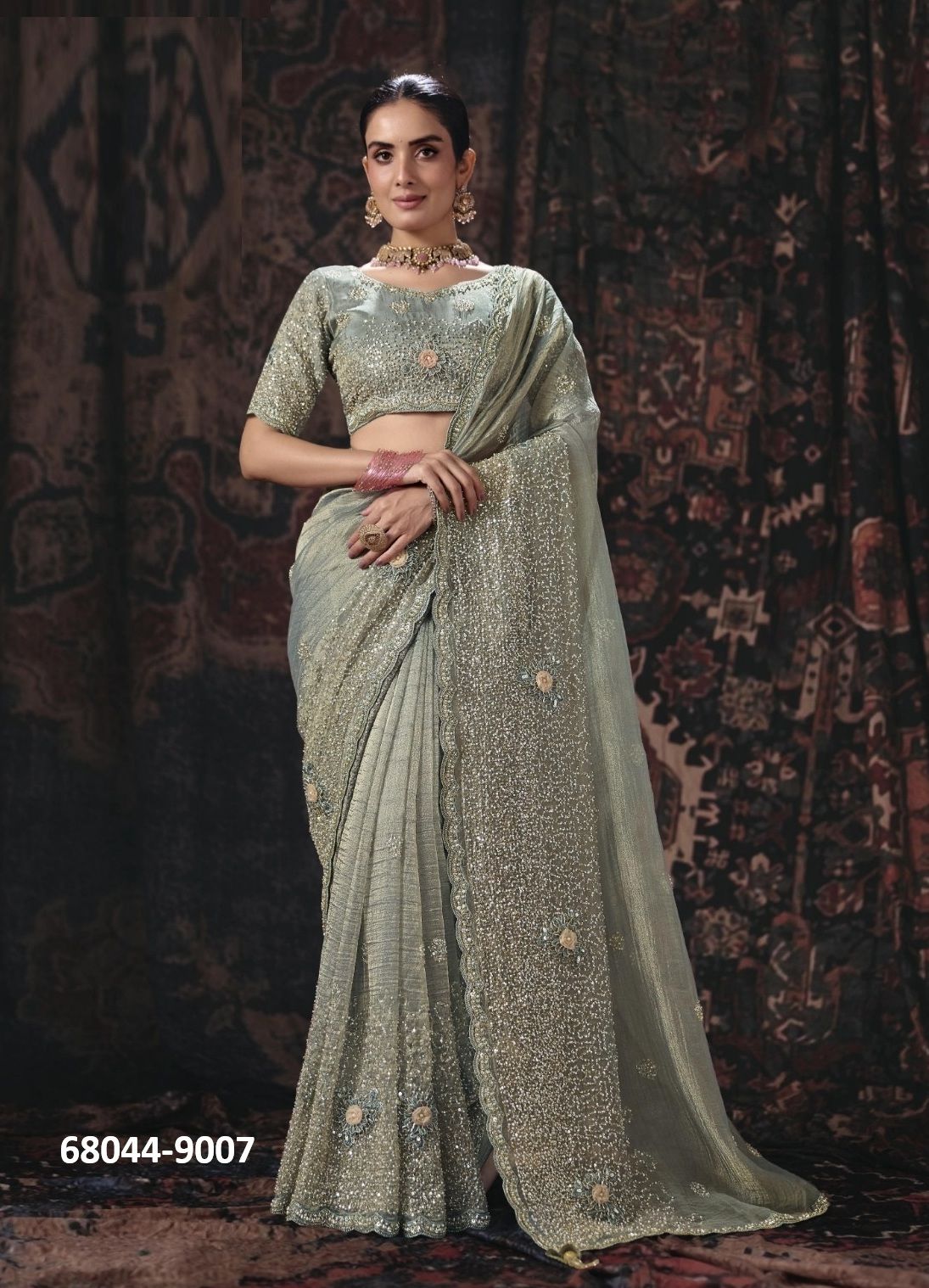 KUMBHALGARH - Catalog # 68044 (Set of 10 Sarees) KUMBHALGARH - Catalog # 68044 (Set of 10 Sarees)
