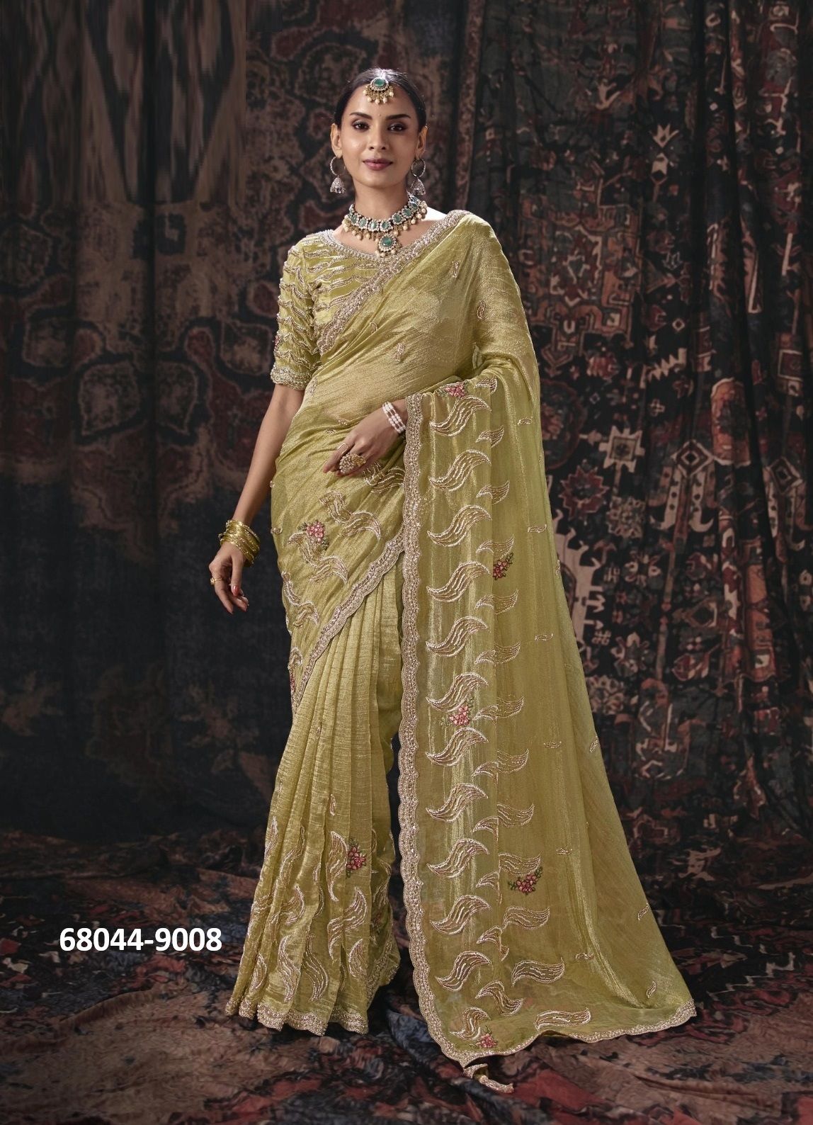 KUMBHALGARH - Catalog # 68044 (Set of 10 Sarees) KUMBHALGARH - Catalog # 68044 (Set of 10 Sarees)