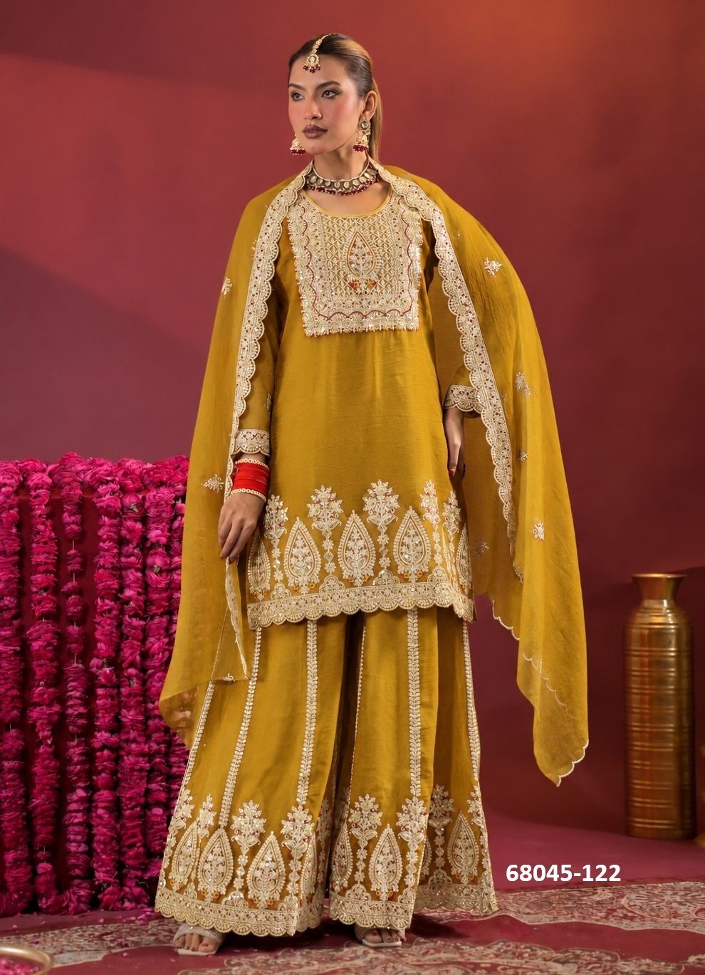 RANGILO FARSHI - Catalog # 68045 (Set of 4 SIZE-SETS [Readymade Salwar Suits])