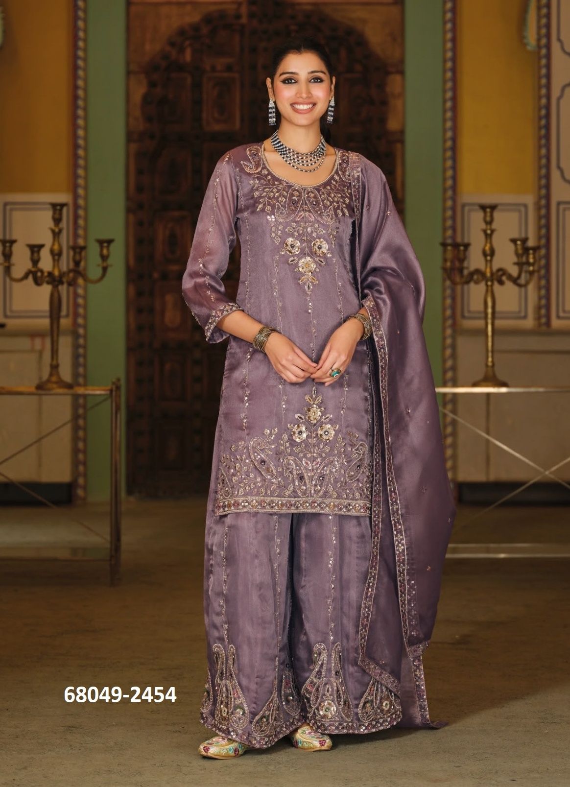 SAMBHAVI - Catalog # 68049 (Set of 3 Readymade Salwar Suits) SAMBHAVI - Catalog # 68049 (Set of 3 Readymade Salwar Suits)