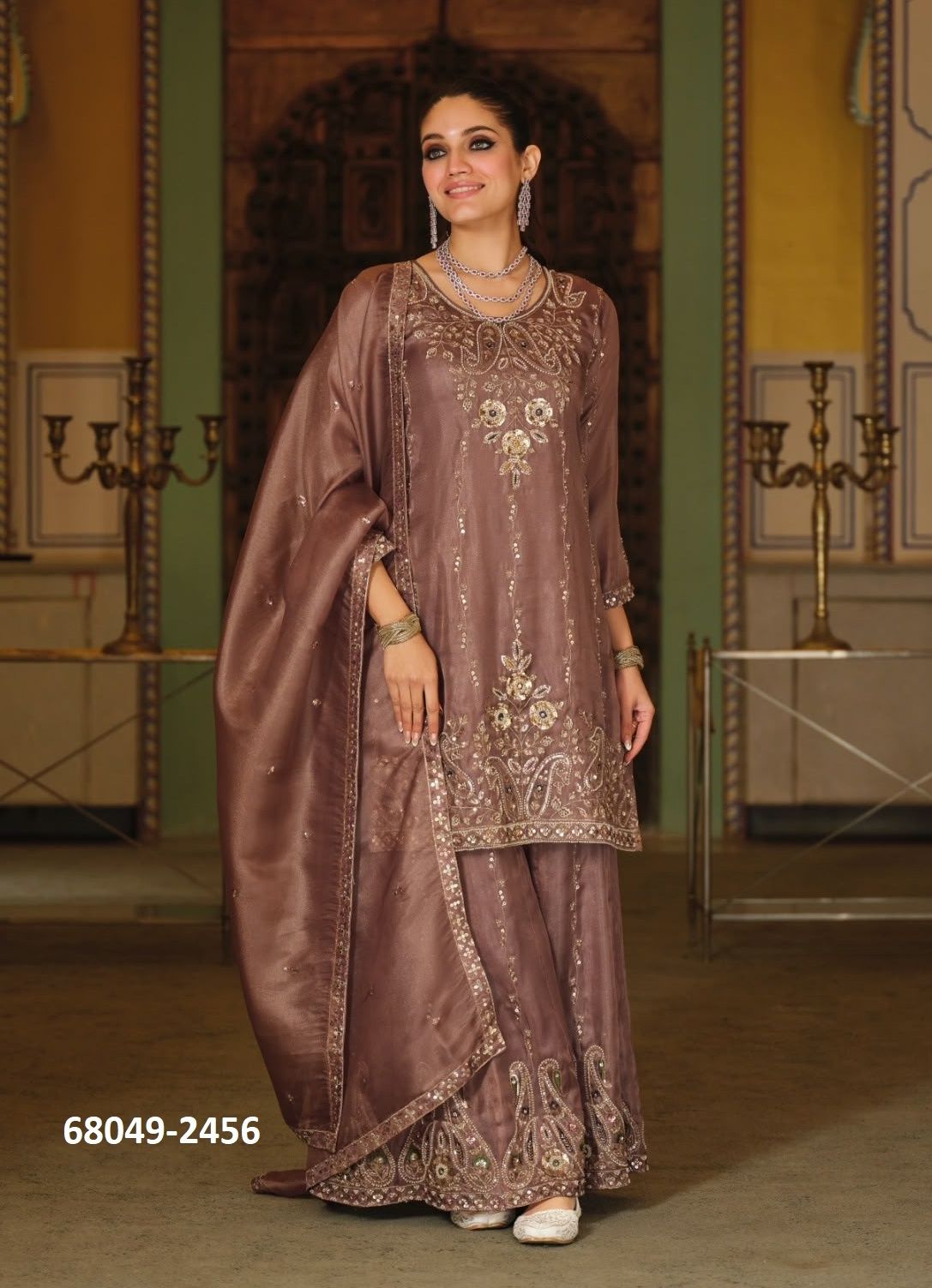 SAMBHAVI - Catalog # 68049 (Set of 3 Readymade Salwar Suits) SAMBHAVI - Catalog # 68049 (Set of 3 Readymade Salwar Suits)