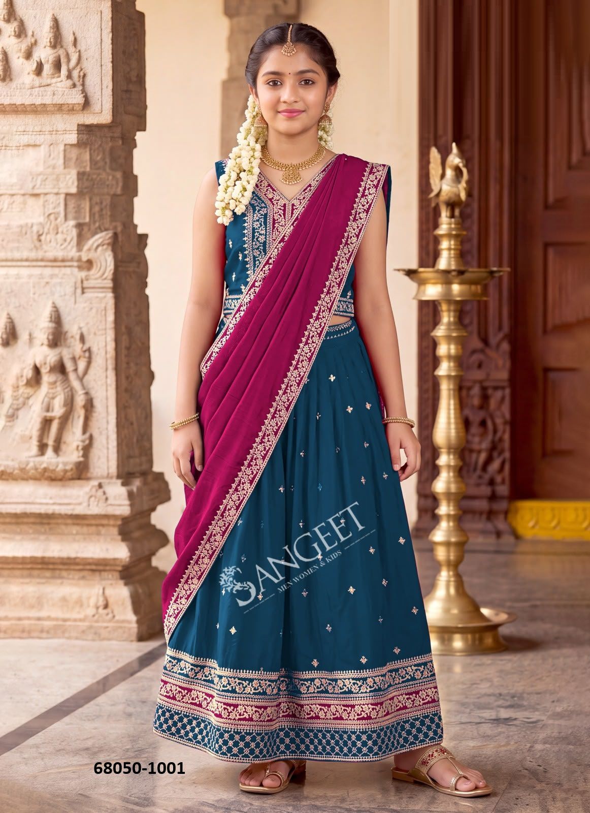 KIDS - SHREELEELA - Catalog # 68050 (Set of 6 Readymade Lehengas) KIDS - SHREELEELA - Catalog # 68050 (Set of 6 Readymade Lehengas)