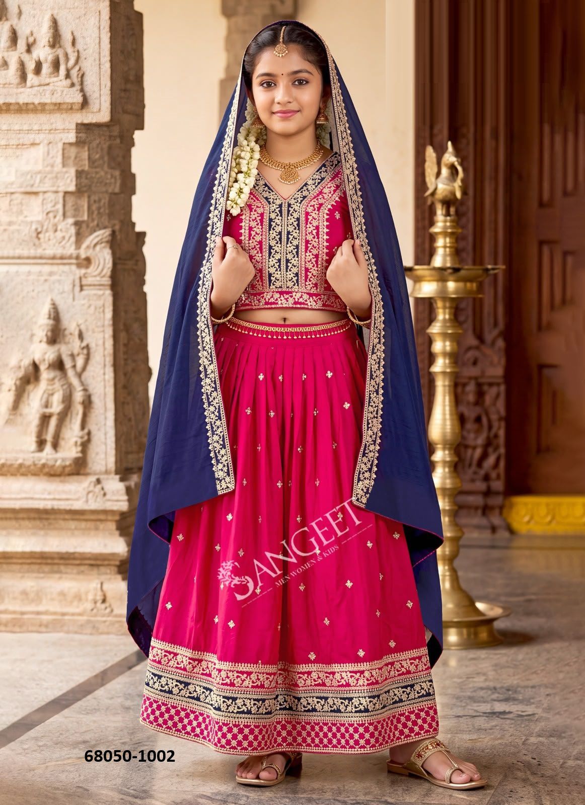KIDS - SHREELEELA - Catalog # 68050 (Set of 6 Readymade Lehengas) KIDS - SHREELEELA - Catalog # 68050 (Set of 6 Readymade Lehengas)