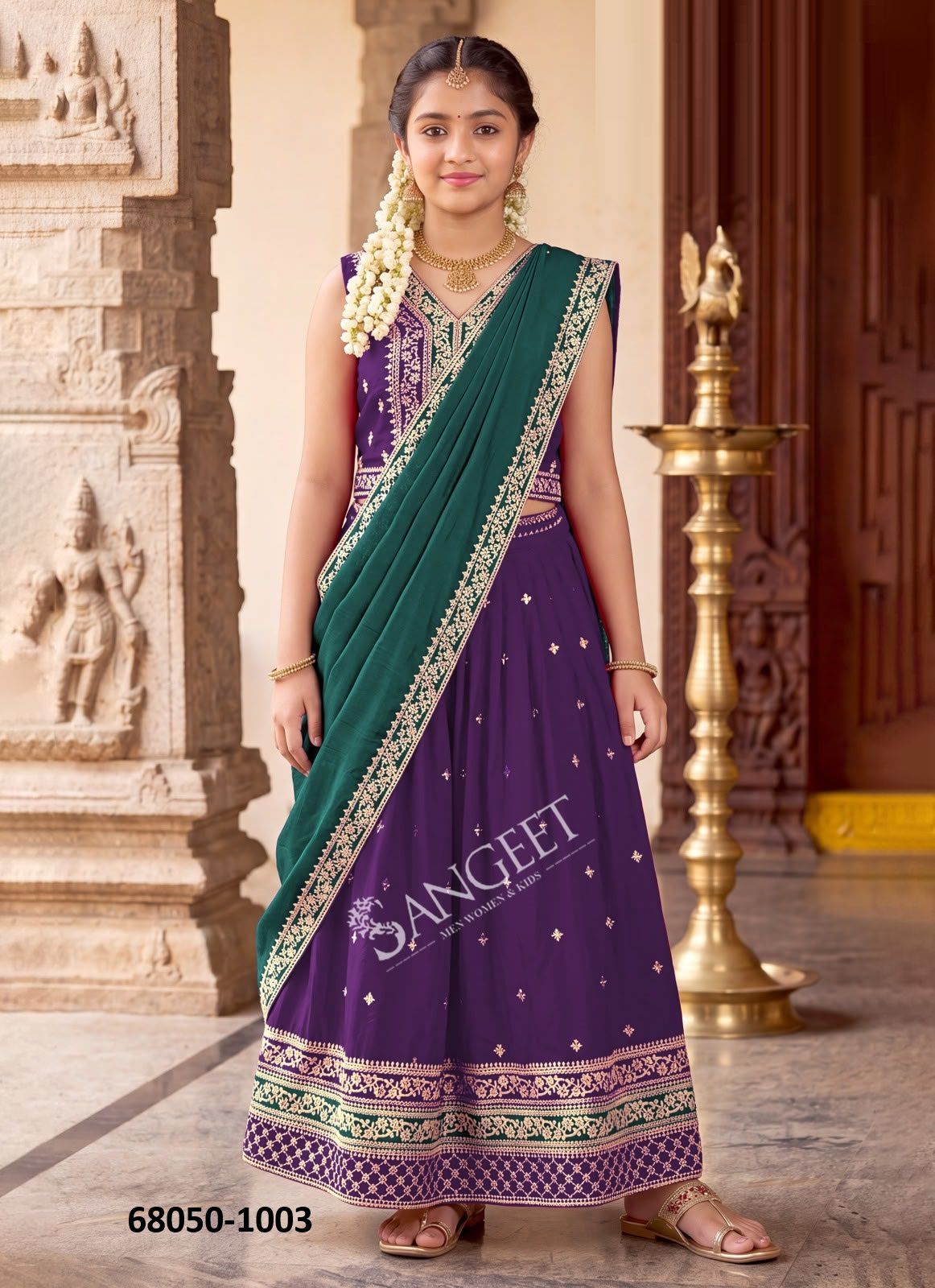 KIDS - SHREELEELA - Catalog # 68050 (Set of 6 Readymade Lehengas) KIDS - SHREELEELA - Catalog # 68050 (Set of 6 Readymade Lehengas)