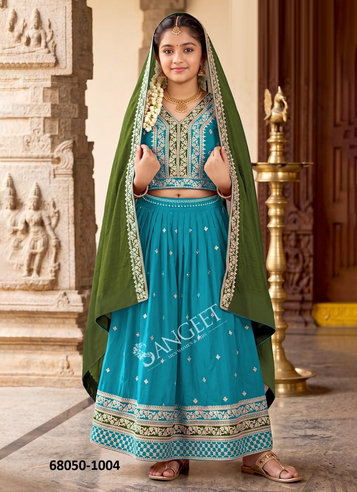 KIDS - SHREELEELA - Catalog # 68050 (Set of 6 Readymade Lehengas) KIDS - SHREELEELA - Catalog # 68050 (Set of 6 Readymade Lehengas)