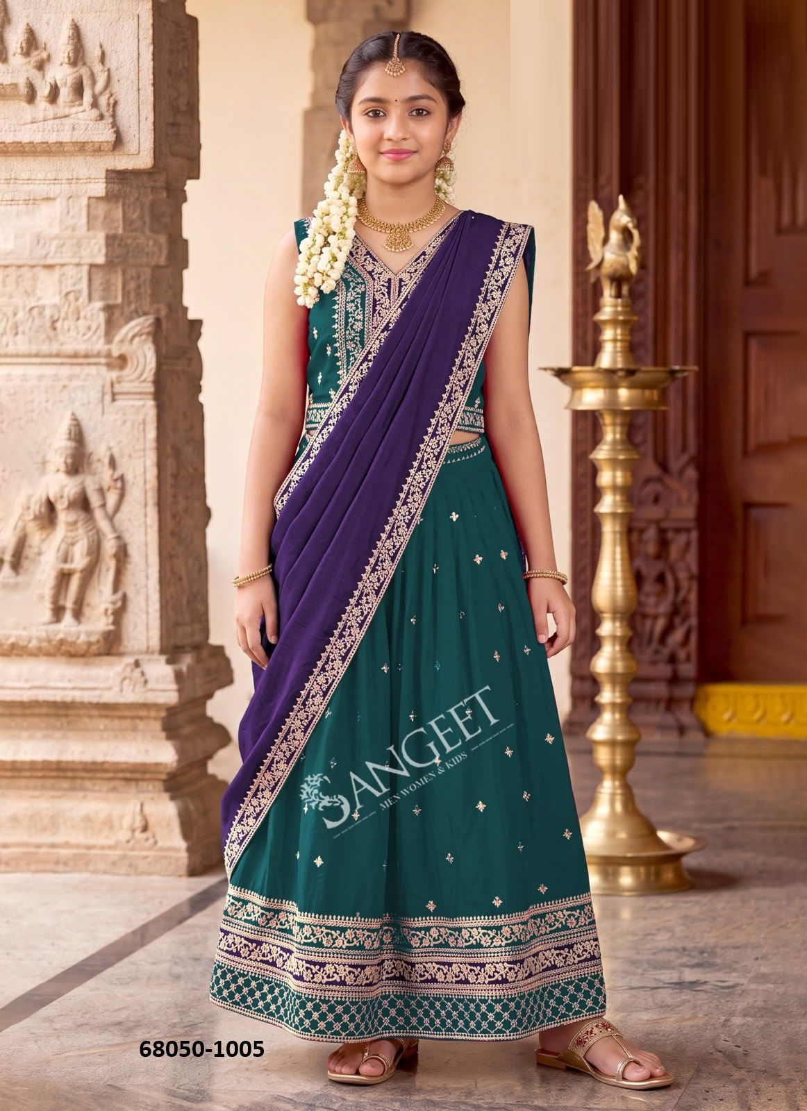 KIDS - SHREELEELA - Catalog # 68050 (Set of 6 Readymade Lehengas) KIDS - SHREELEELA - Catalog # 68050 (Set of 6 Readymade Lehengas)