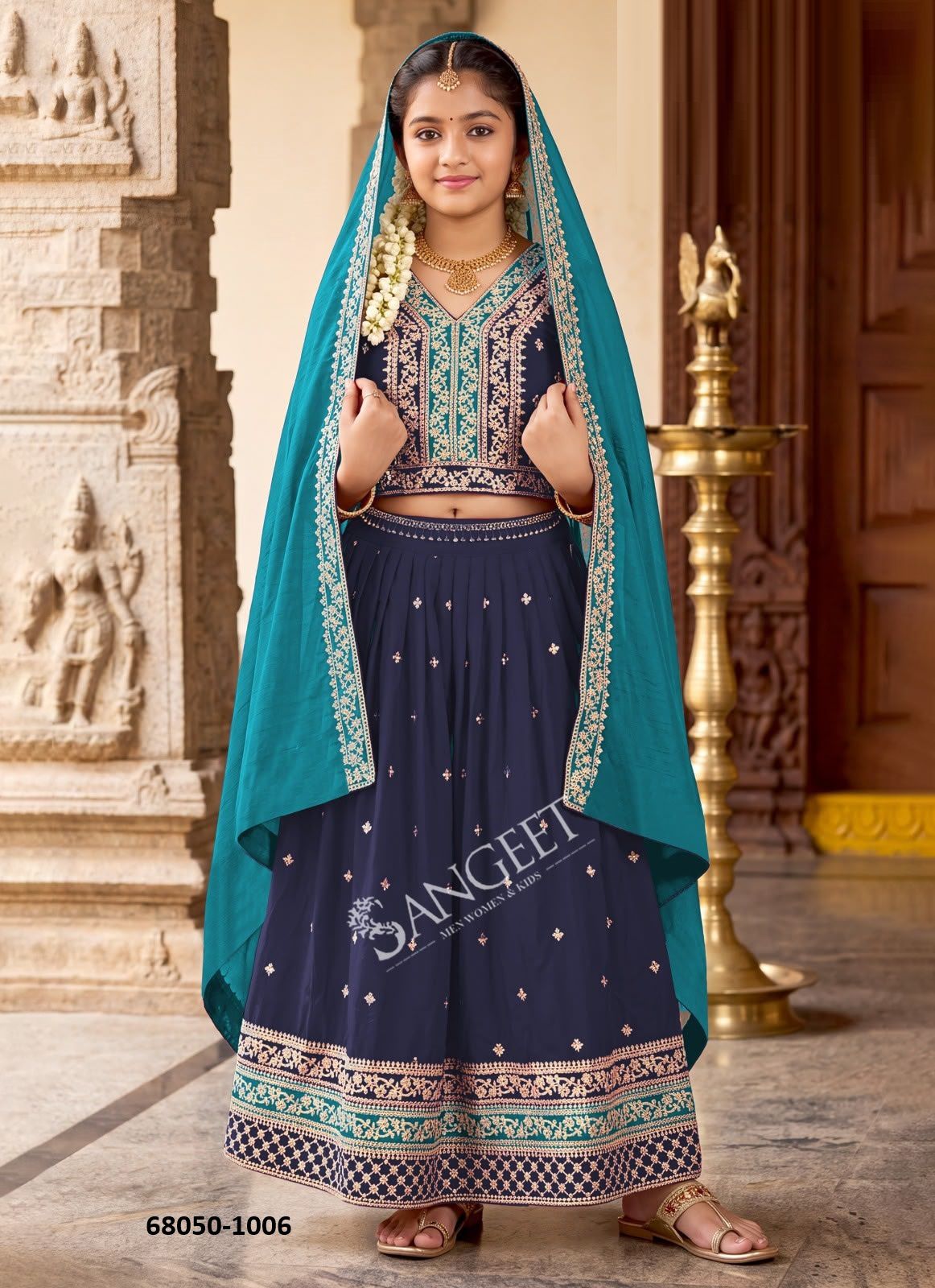 KIDS - SHREELEELA - Catalog # 68050 (Set of 6 Readymade Lehengas) KIDS - SHREELEELA - Catalog # 68050 (Set of 6 Readymade Lehengas)