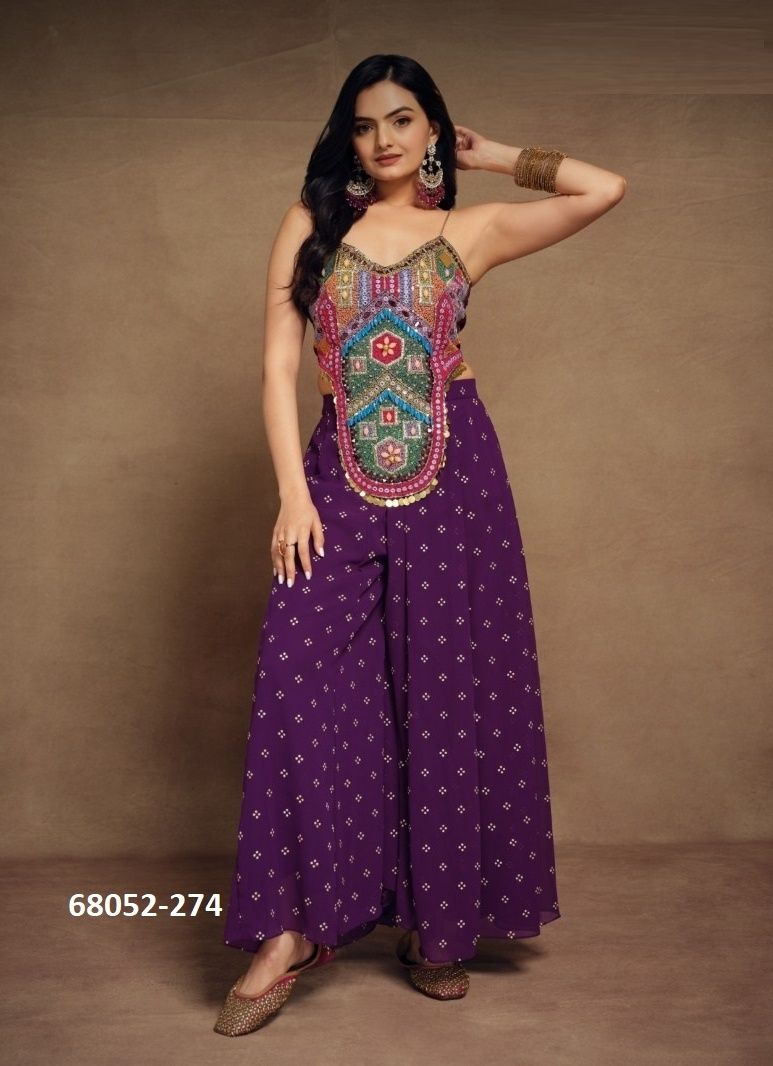 BLACK & PURPLE - Catalog # 68052 (Set of 2 Tops With Bottoms) BLACK & PURPLE - Catalog # 68052 (Set of 2 Tops With Bottoms)