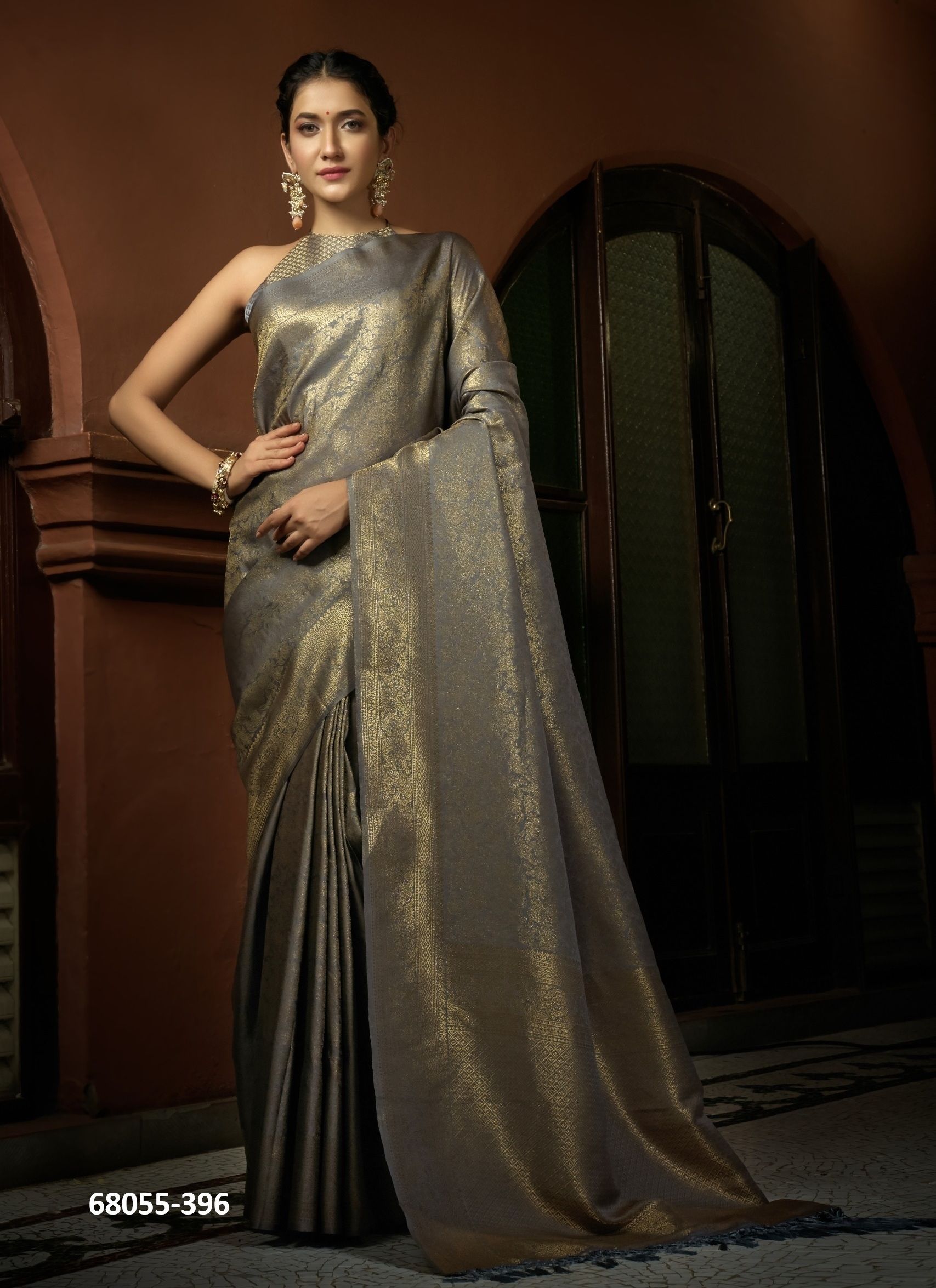 KANJIVARAM SOUTH INDIAN SILK - Catalog # 68055 (Set of 6 Sarees) KANJIVARAM SOUTH INDIAN SILK - Catalog # 68055 (Set of 6 Sarees)