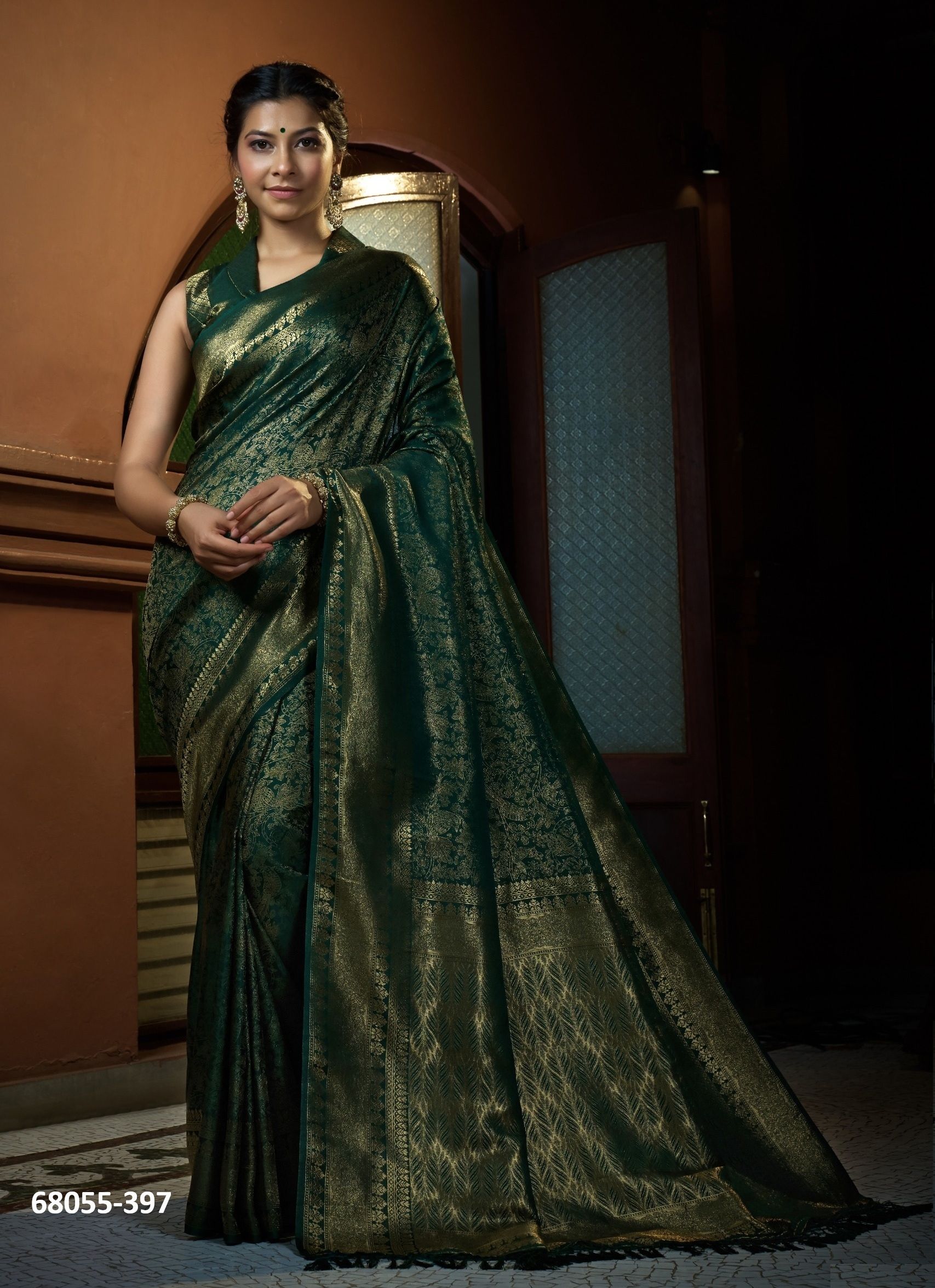 KANJIVARAM SOUTH INDIAN SILK - Catalog # 68055 (Set of 6 Sarees) KANJIVARAM SOUTH INDIAN SILK - Catalog # 68055 (Set of 6 Sarees)