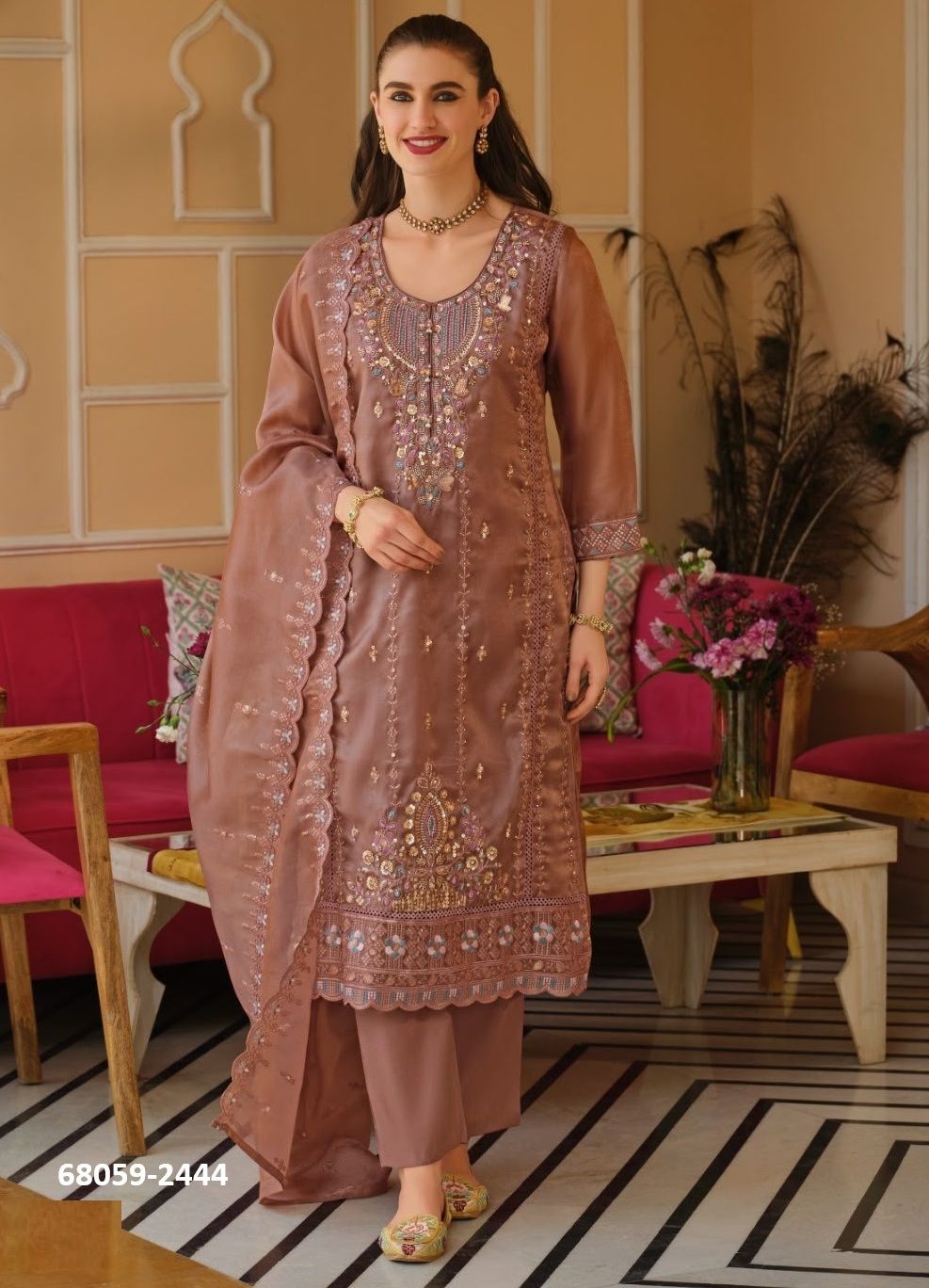 AARNAV - Catalog # 68059 (Set of 3 Readymade Salwar Suits) AARNAV - Catalog # 68059 (Set of 3 Readymade Salwar Suits)