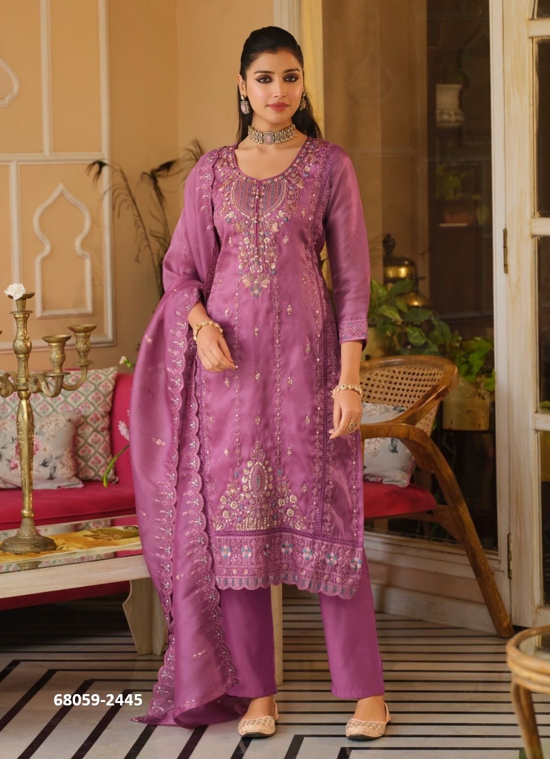 AARNAV - Catalog # 68059 (Set of 3 Readymade Salwar Suits) AARNAV - Catalog # 68059 (Set of 3 Readymade Salwar Suits)