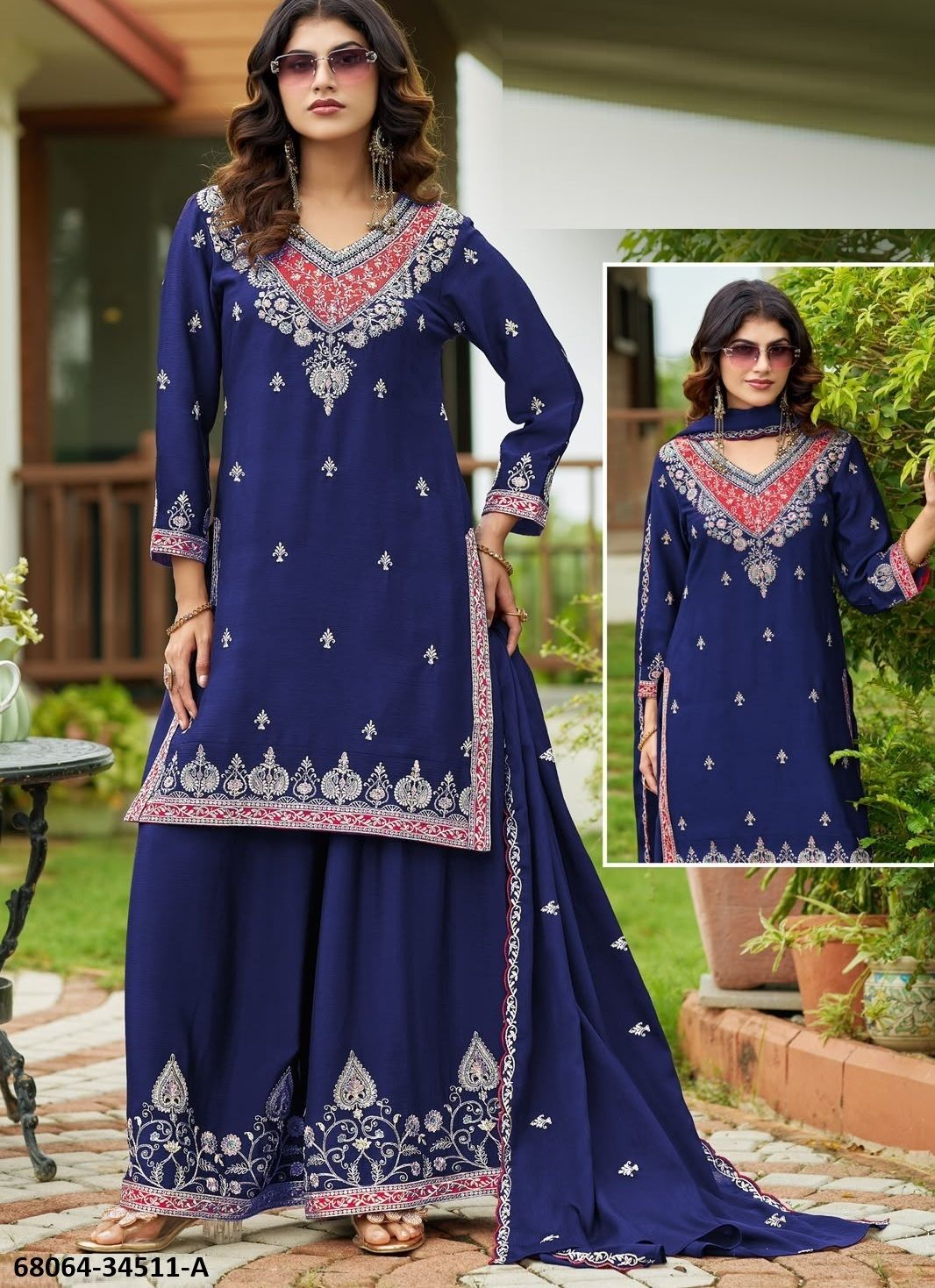 ARNIMA - Catalog # 68064 (Set of 4 Readymade Salwar Suits) ARNIMA - Catalog # 68064 (Set of 4 Readymade Salwar Suits)
