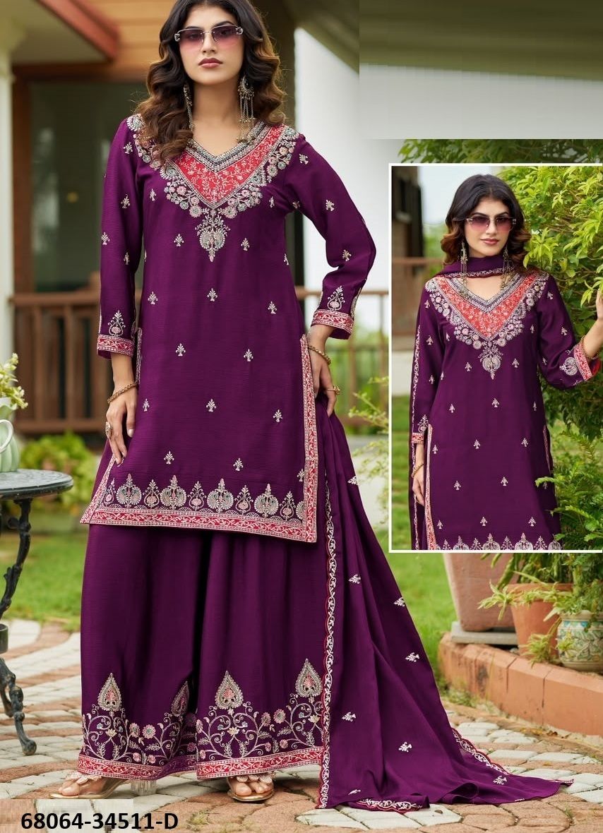 ARNIMA - Catalog # 68064 (Set of 4 Readymade Salwar Suits) ARNIMA - Catalog # 68064 (Set of 4 Readymade Salwar Suits)