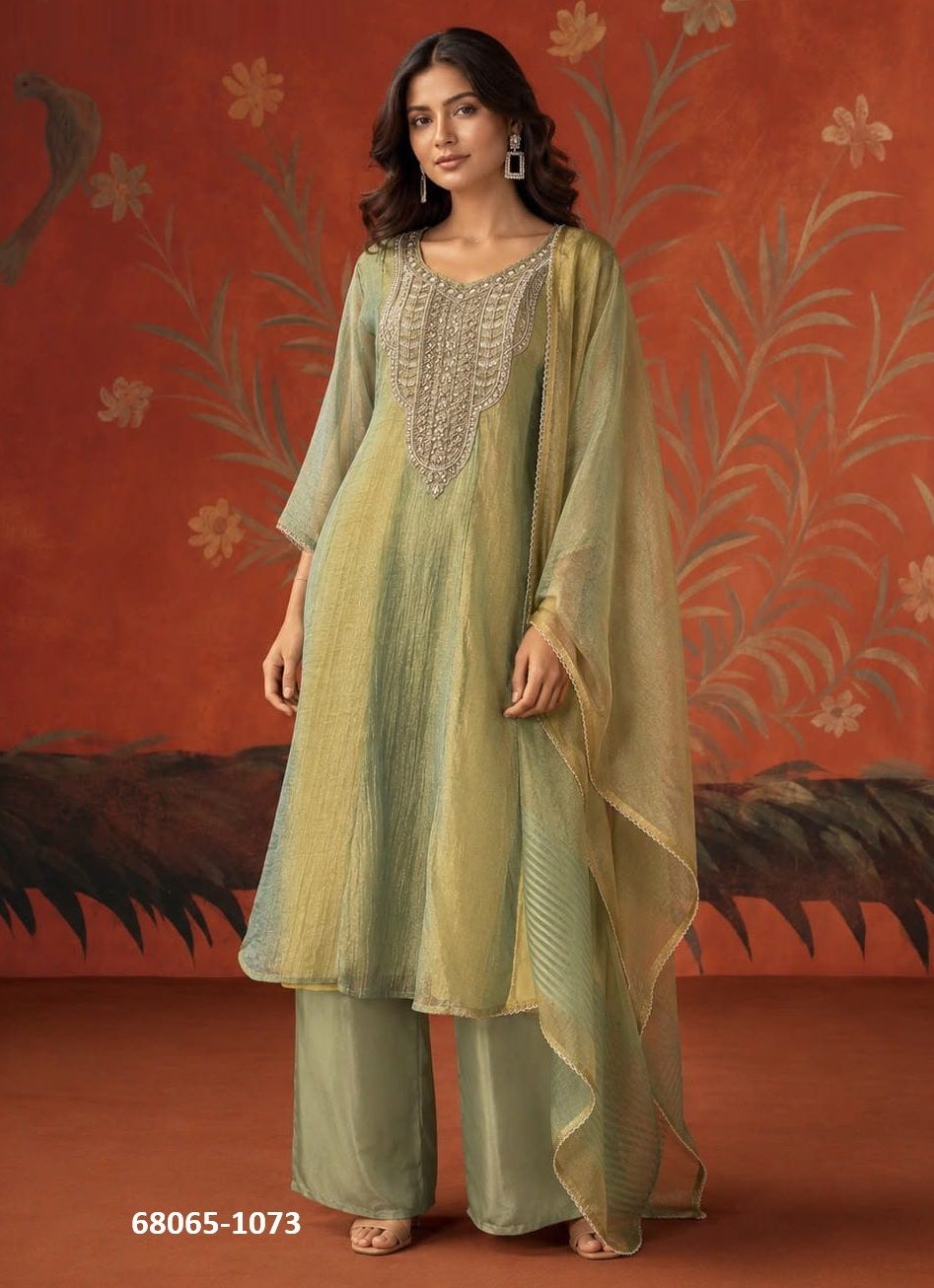 SALSA & BEADS - Catalog # 68065 (Set of 4 SIZE-SETS [Readymade Salwar Suits])