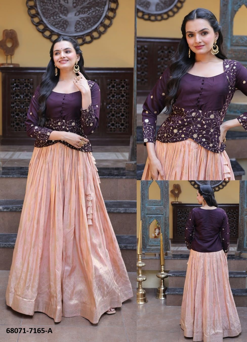 SHARNA - Catalog # 68071 (Set of 2 Readymade Lehengas) SHARNA - Catalog # 68071 (Set of 2 Readymade Lehengas)