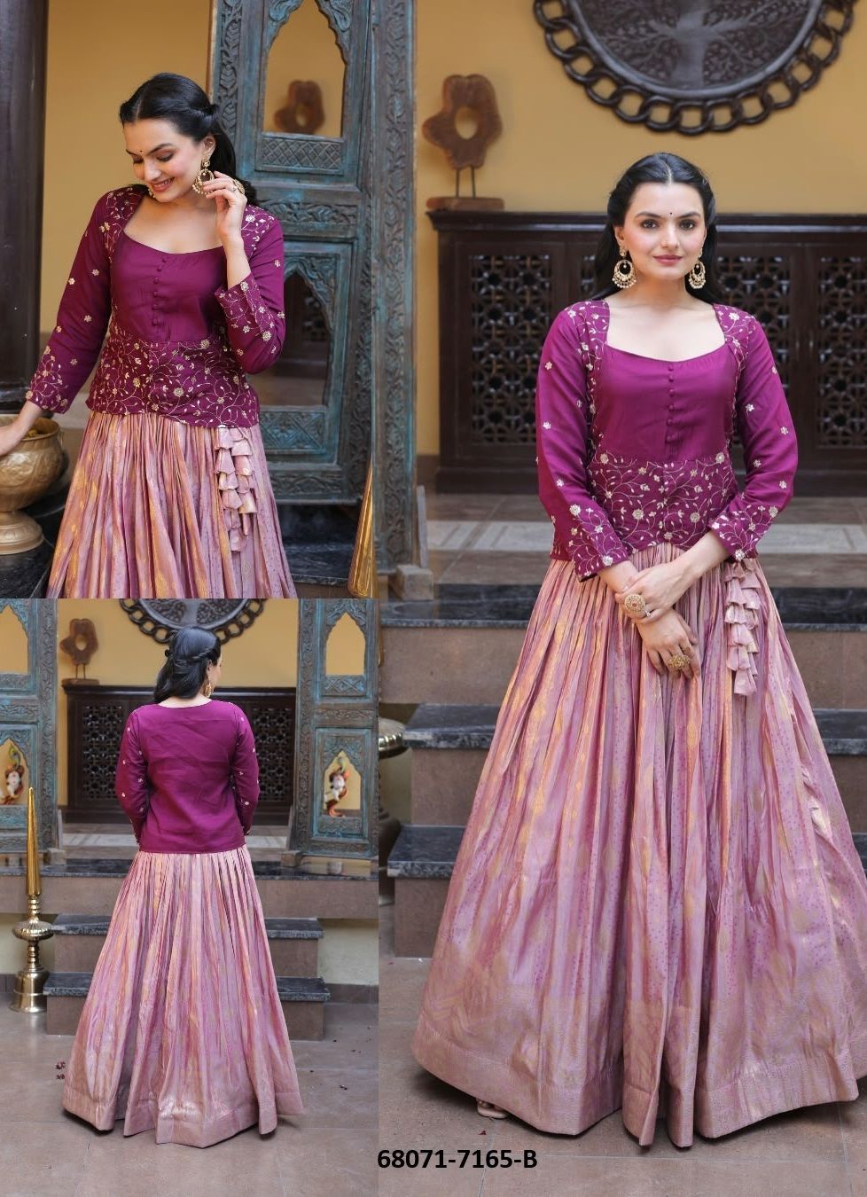 SHARNA - Catalog # 68071 (Set of 2 Readymade Lehengas) SHARNA - Catalog # 68071 (Set of 2 Readymade Lehengas)