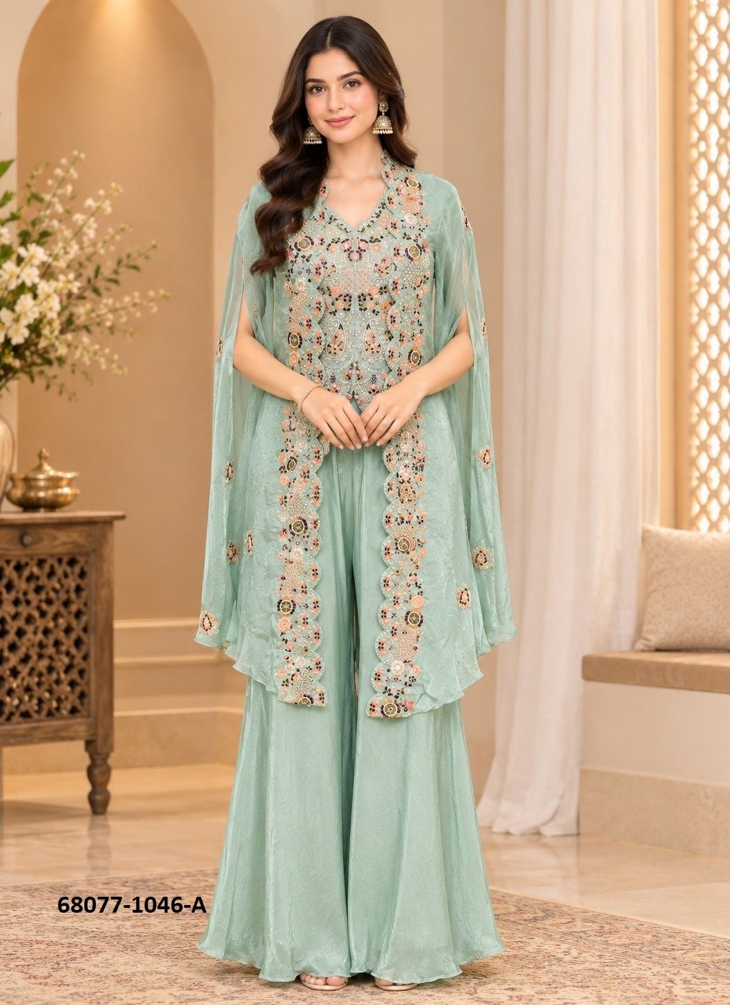 DELI BELLY - Catalog # 68077 (Set of 4 Indo-Western Outfits) DELI BELLY - Catalog # 68077 (Set of 4 Indo-Western Outfits)