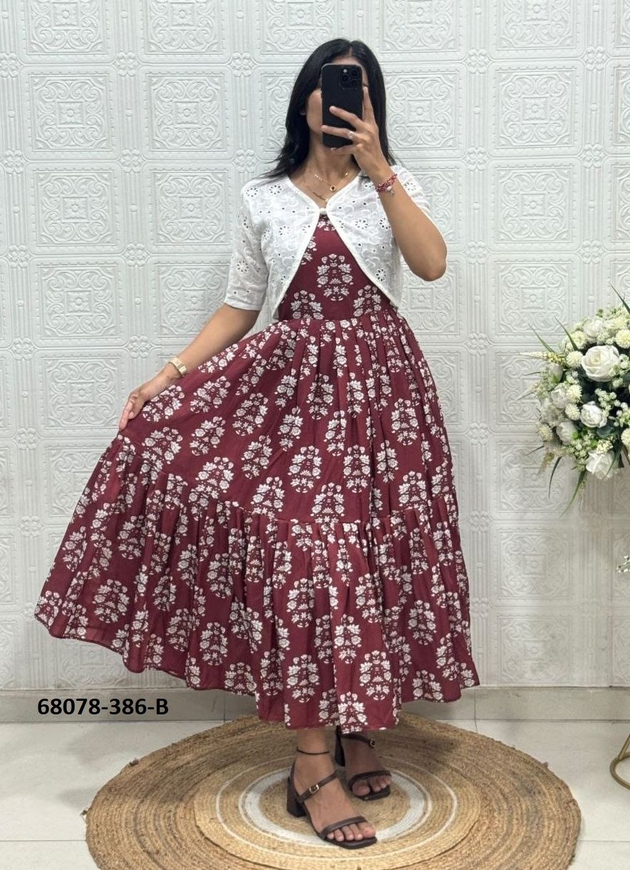 KURTI WITH KOTI - Catalog # 68078 (Set of 3 Readymade Women's Kurtis / Tops) KURTI WITH KOTI - Catalog # 68078 (Set of 3 Readymade Women's Kurtis / Tops)