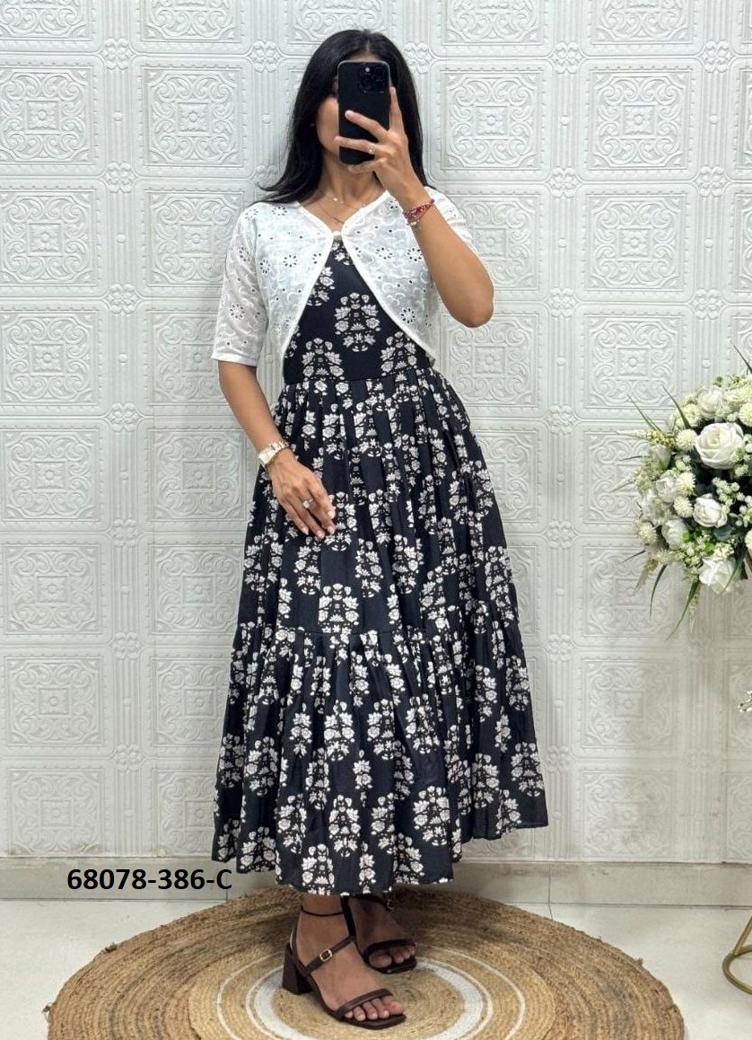 KURTI WITH KOTI - Catalog # 68078 (Set of 3 Readymade Women's Kurtis / Tops) KURTI WITH KOTI - Catalog # 68078 (Set of 3 Readymade Women's Kurtis / Tops)