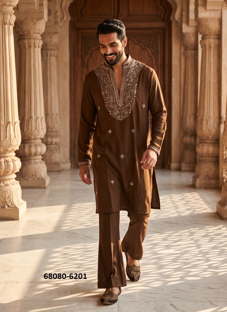 LACHAKAA - Catalog # 68080 (Set of 4 Men's Ethnic Wear) LACHAKAA - Catalog # 68080 (Set of 4 Men's Ethnic Wear)