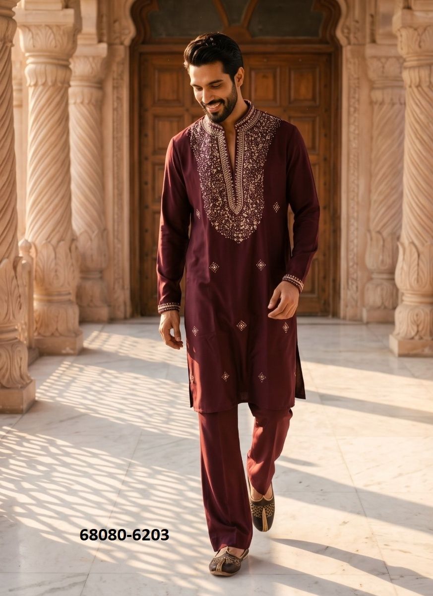 LACHAKAA - Catalog # 68080 (Set of 4 Men's Ethnic Wear) LACHAKAA - Catalog # 68080 (Set of 4 Men's Ethnic Wear)