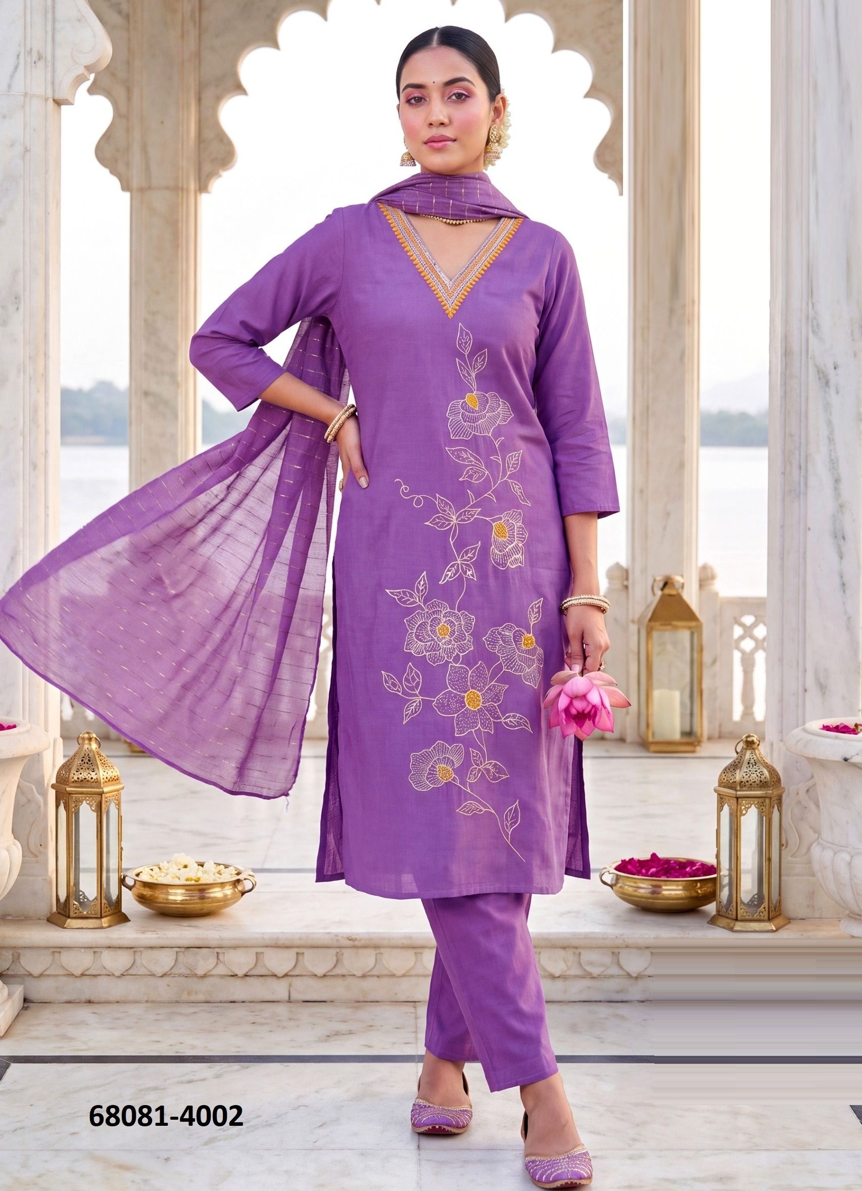 RAAHI 4 - Catalog # 68081 (Set of 6 Readymade Salwar Suits) RAAHI 4 - Catalog # 68081 (Set of 6 Readymade Salwar Suits)