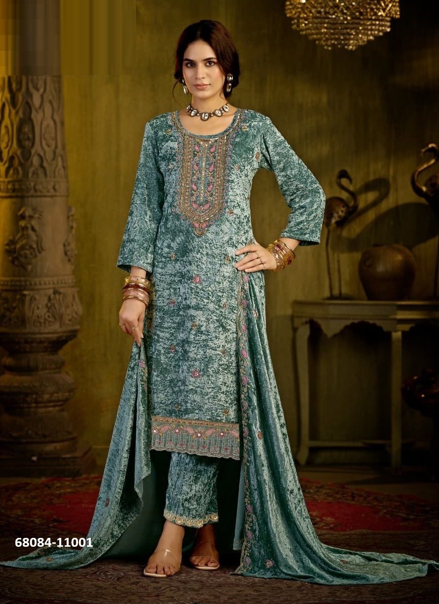 SHARMILA - Catalog # 68084 (Set of 4 Readymade Salwar Suits) SHARMILA - Catalog # 68084 (Set of 4 Readymade Salwar Suits)