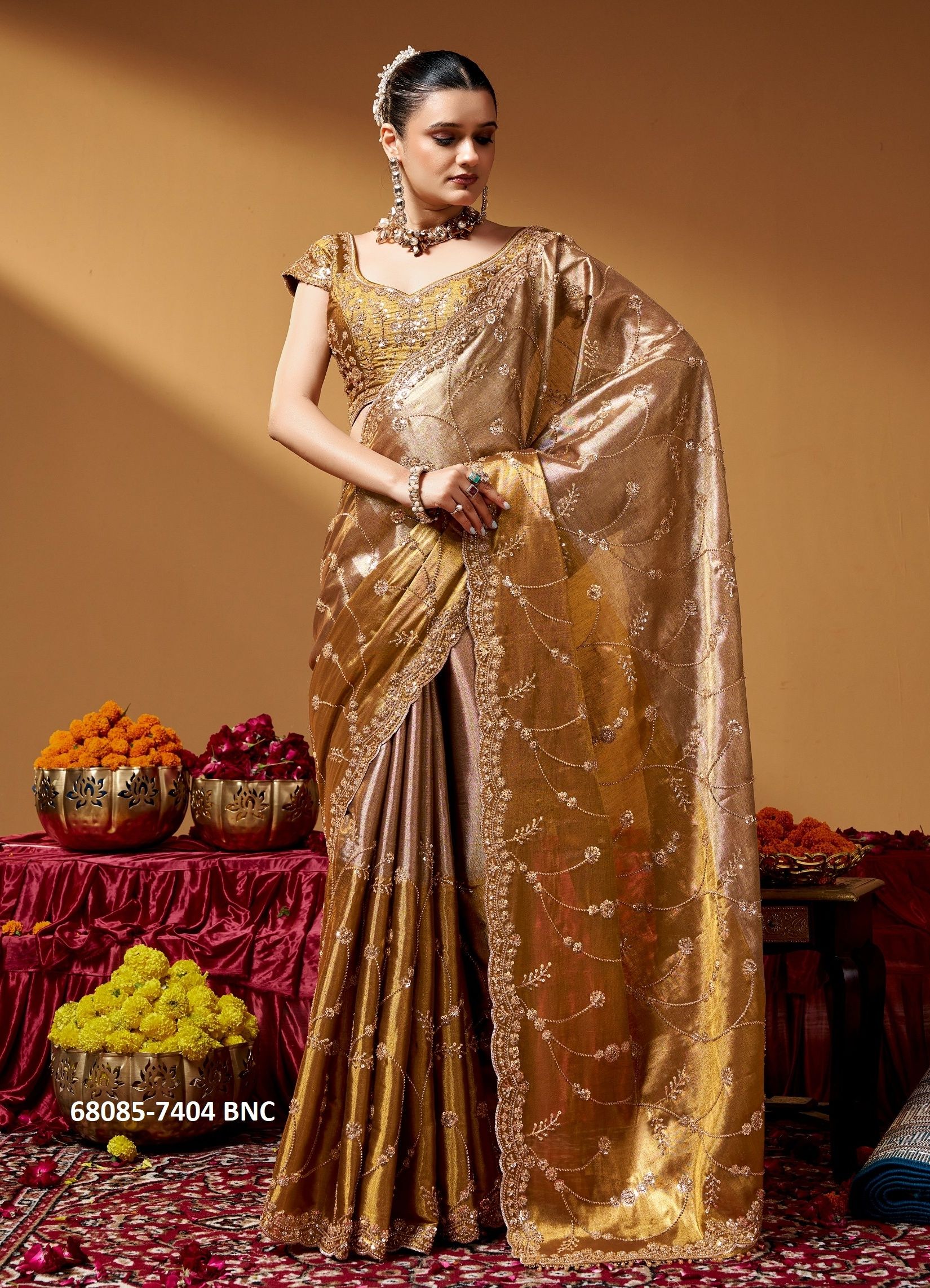 PURE KANJIVARAM - SOUTH INDIAN - Catalog # 68085 (Set of 4 Sarees) PURE KANJIVARAM - SOUTH INDIAN - Catalog # 68085 (Set of 4 Sarees)