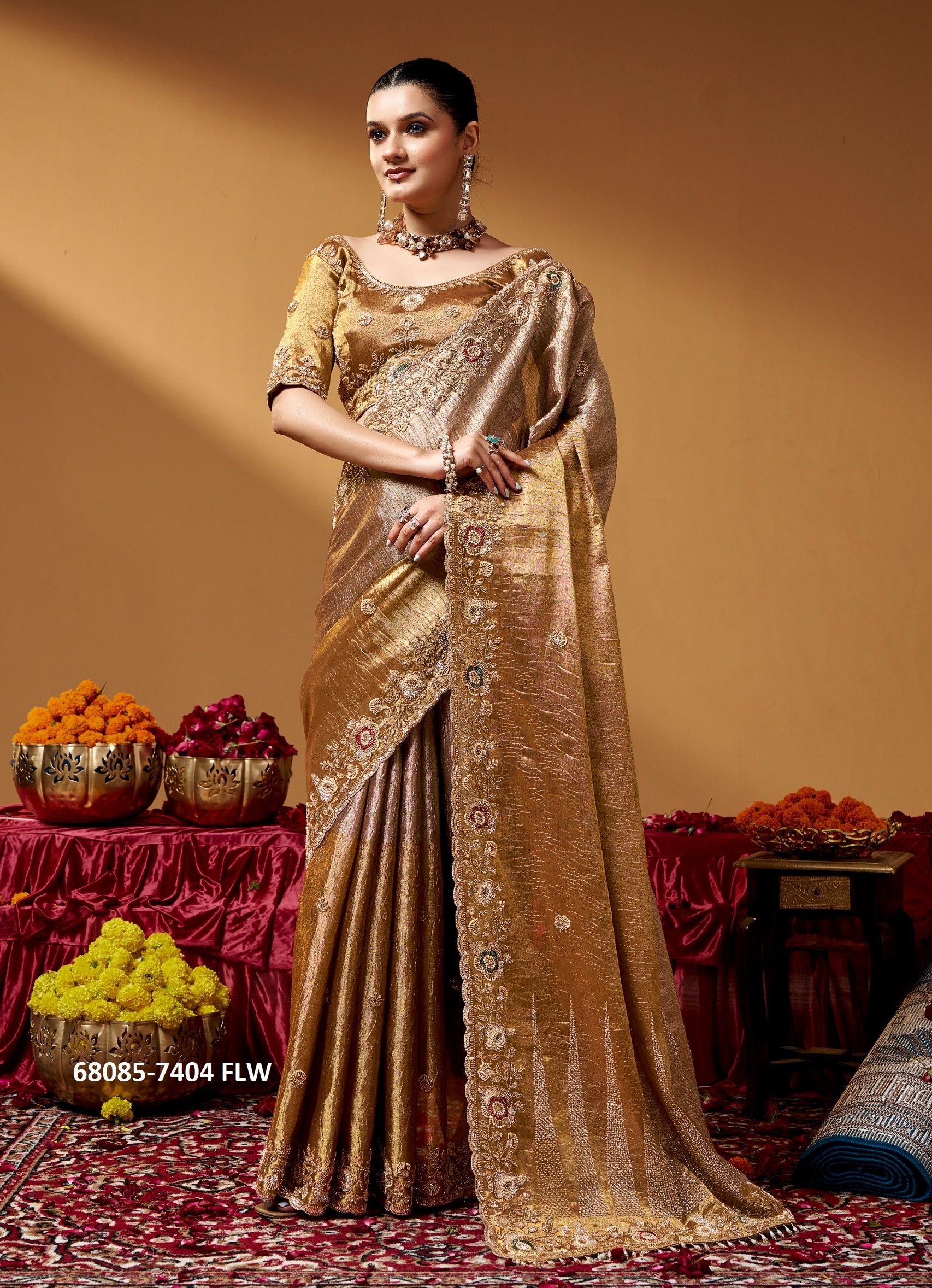 PURE KANJIVARAM - SOUTH INDIAN - Catalog # 68085 (Set of 4 Sarees) PURE KANJIVARAM - SOUTH INDIAN - Catalog # 68085 (Set of 4 Sarees)