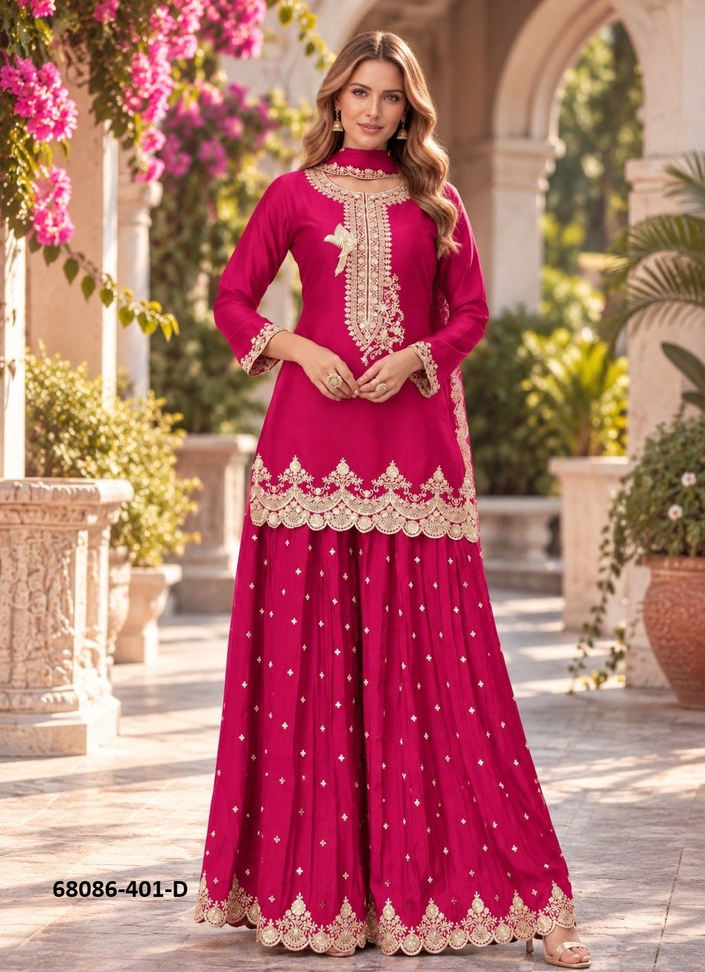 REHMAT - Catalog # 68086 (Set of 2 Readymade Salwar Suits)