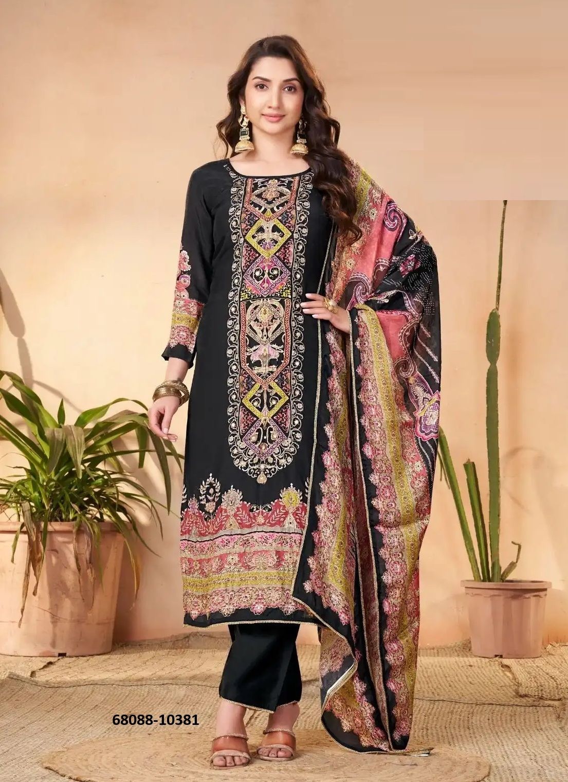 MUSLIN DIGITAL - Catalog # 68088 (Set of 4 Readymade Salwar Suits) MUSLIN DIGITAL - Catalog # 68088 (Set of 4 Readymade Salwar Suits)