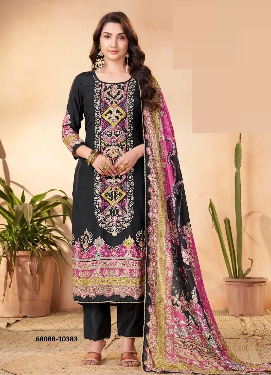 MUSLIN DIGITAL - Catalog # 68088 (Set of 4 Readymade Salwar Suits) MUSLIN DIGITAL - Catalog # 68088 (Set of 4 Readymade Salwar Suits)