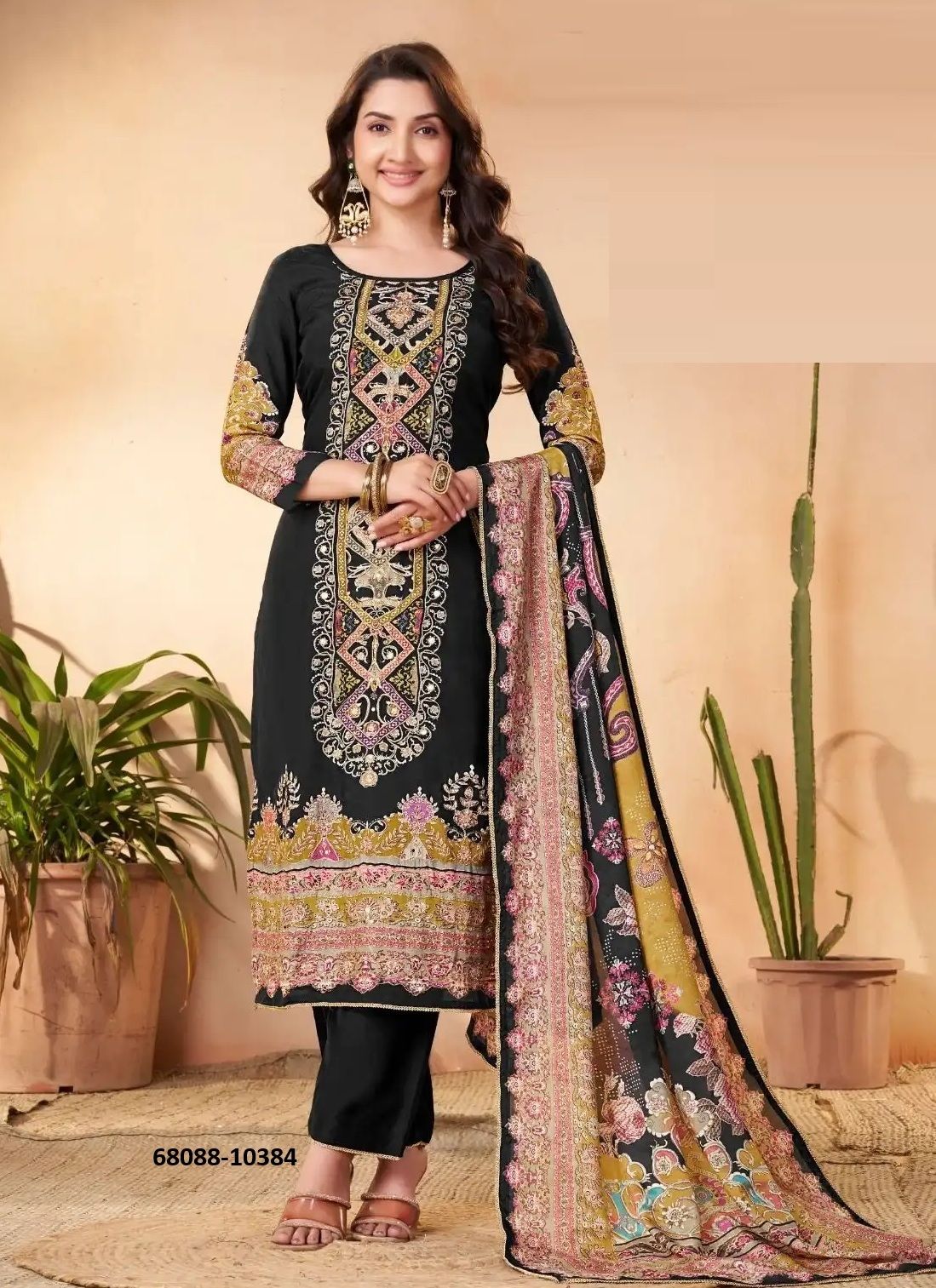 MUSLIN DIGITAL - Catalog # 68088 (Set of 4 Readymade Salwar Suits) MUSLIN DIGITAL - Catalog # 68088 (Set of 4 Readymade Salwar Suits)