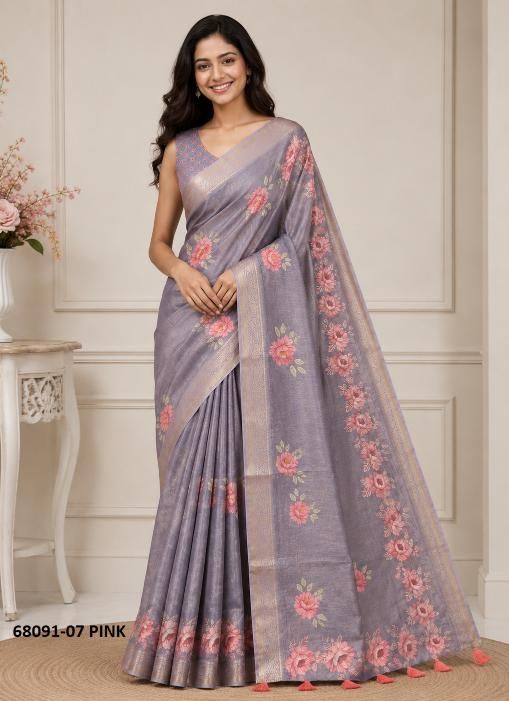 ROLLER COASTER - Catalog # 68091 (Set of 2 Sarees)