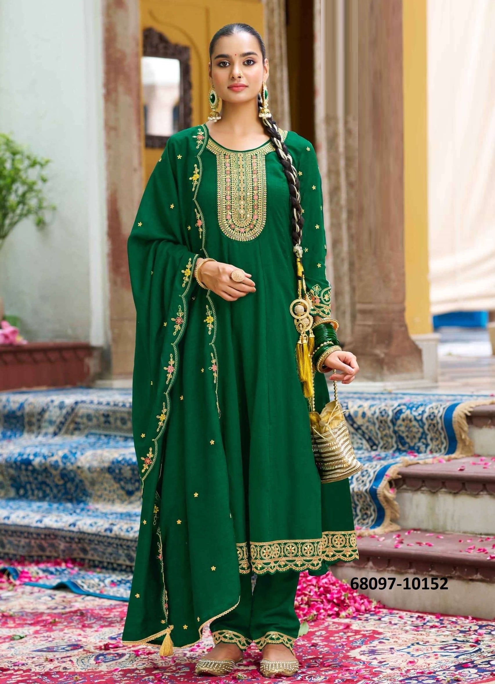 VANDANA - Catalog # 68097 (Set of 6 Readymade Salwar Suits)